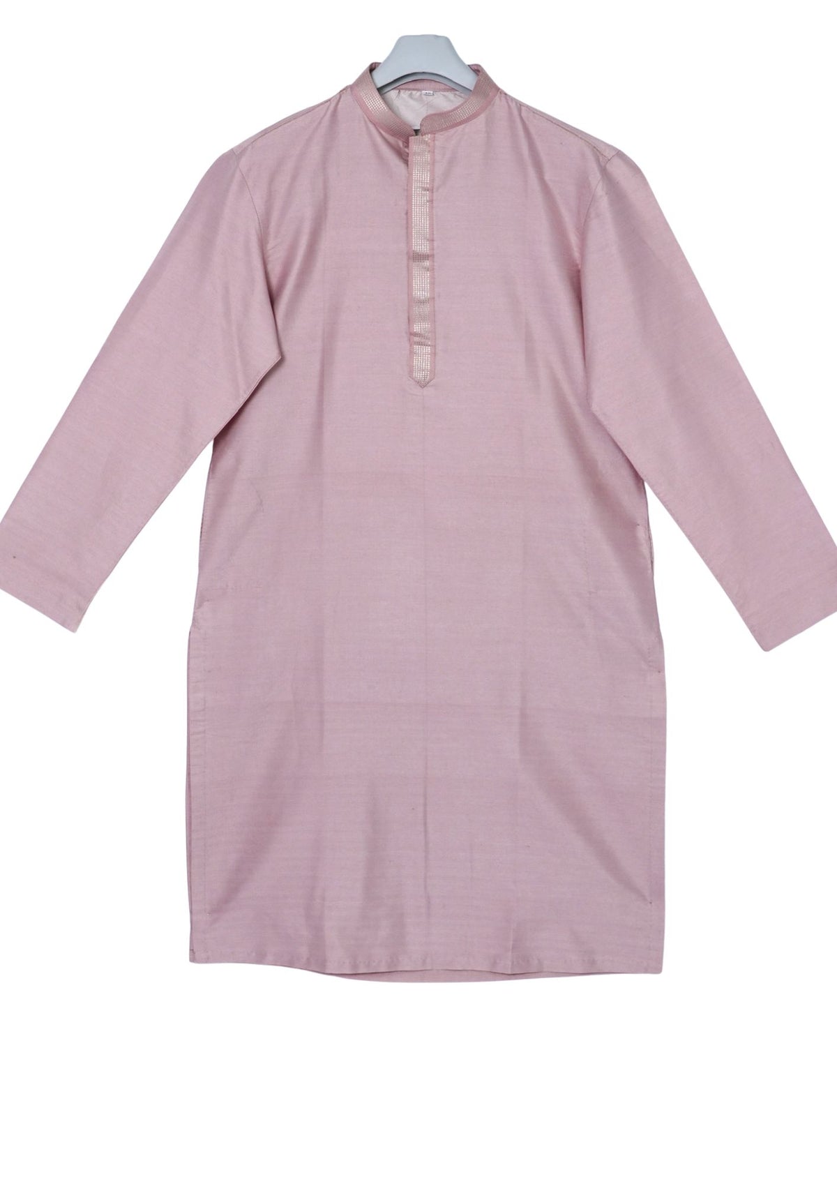 MJ 013F: Dusty Peach Banarasi Silk Kurta Payjama Jacket