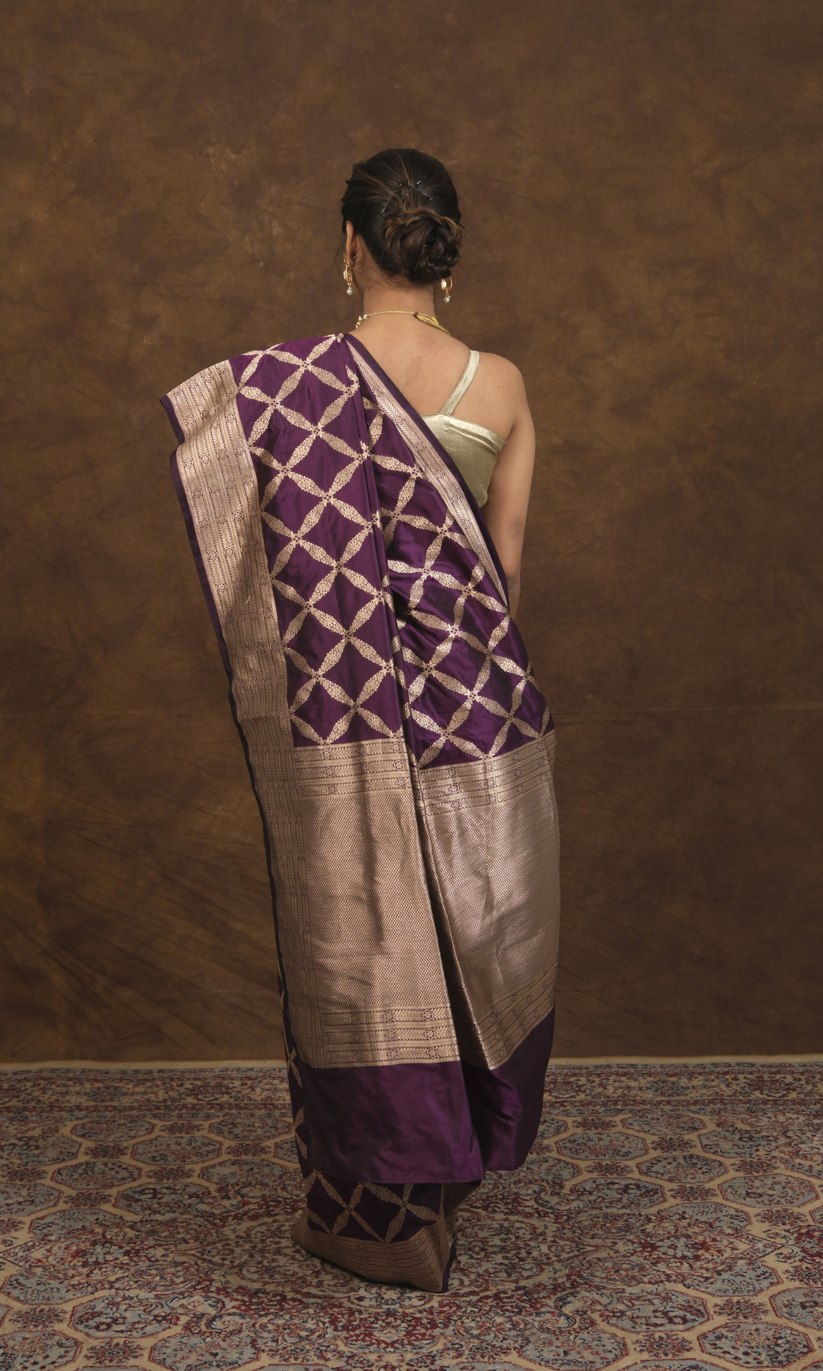 VIRASAT 021: Graceful Banarasi Malbari Silk Pattu Saree