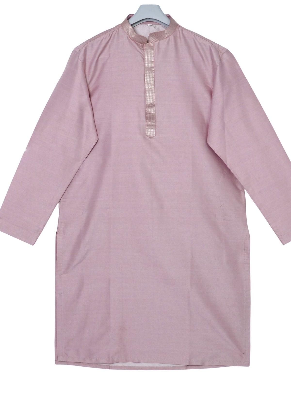 MJ 012A: Dusty Pink Banarasi Silk Kurta Payjama Jacket