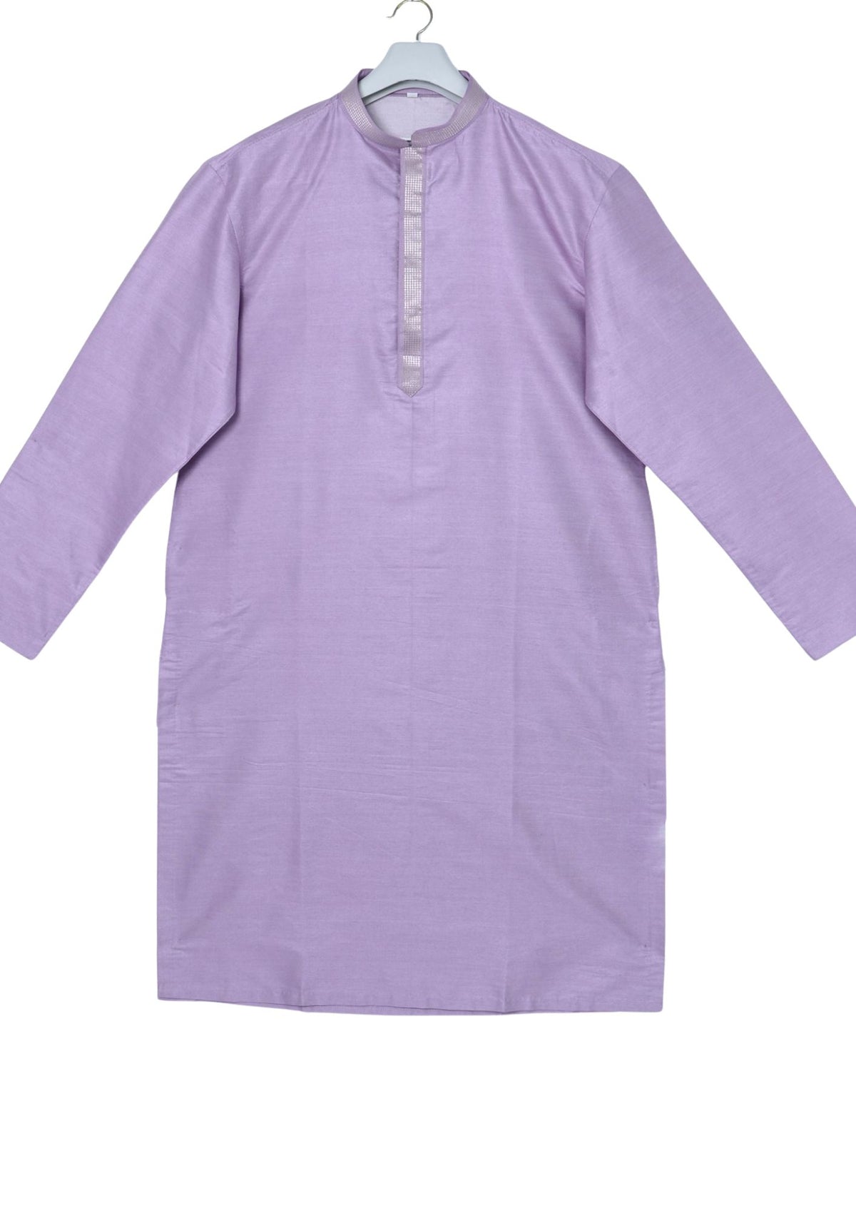 MJ 013C: Light Lavendar Banarasi Silk Kurta Payjama Jacket