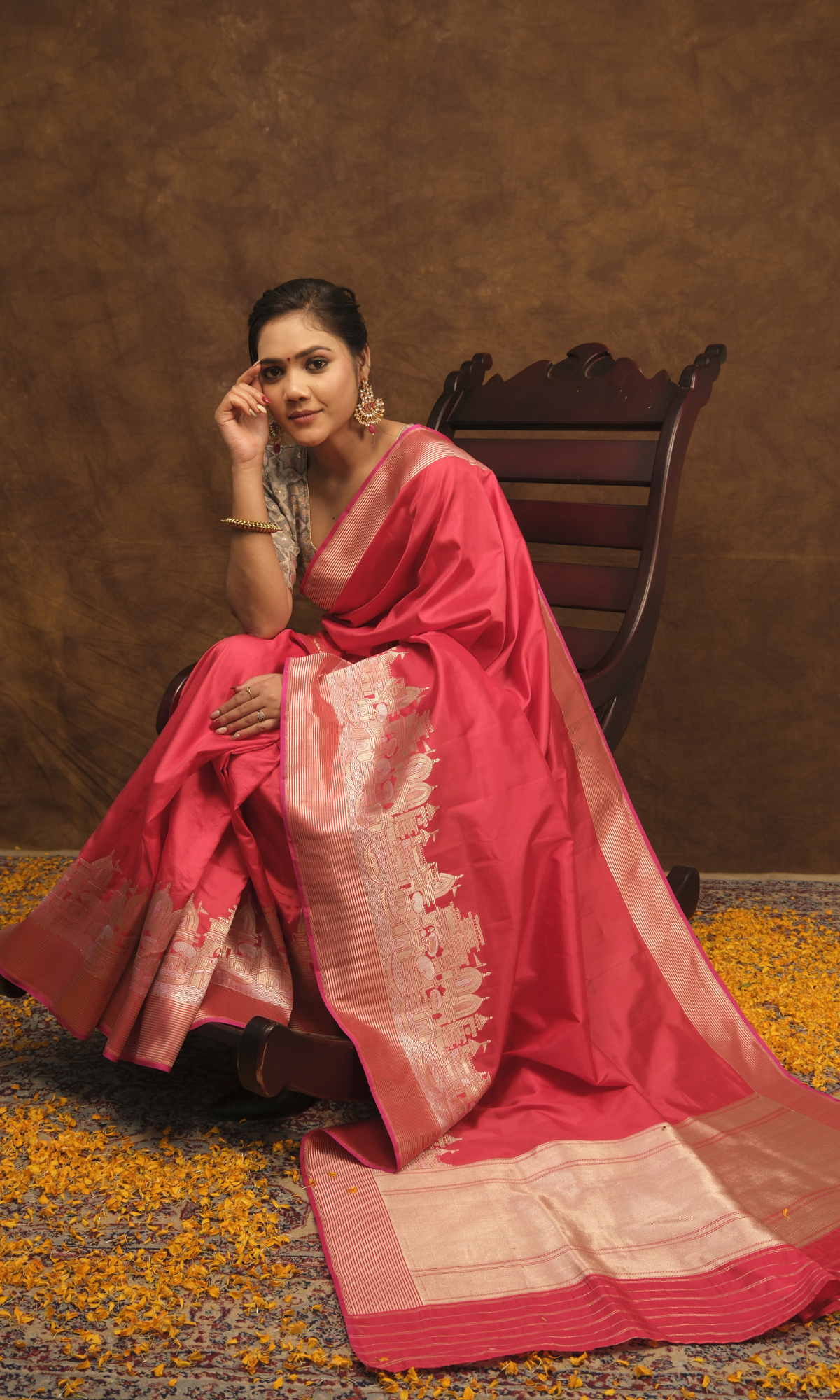 VIRASAT 019 Banarasi Ghat Silk Saree Inspired by the Essence of Kashi