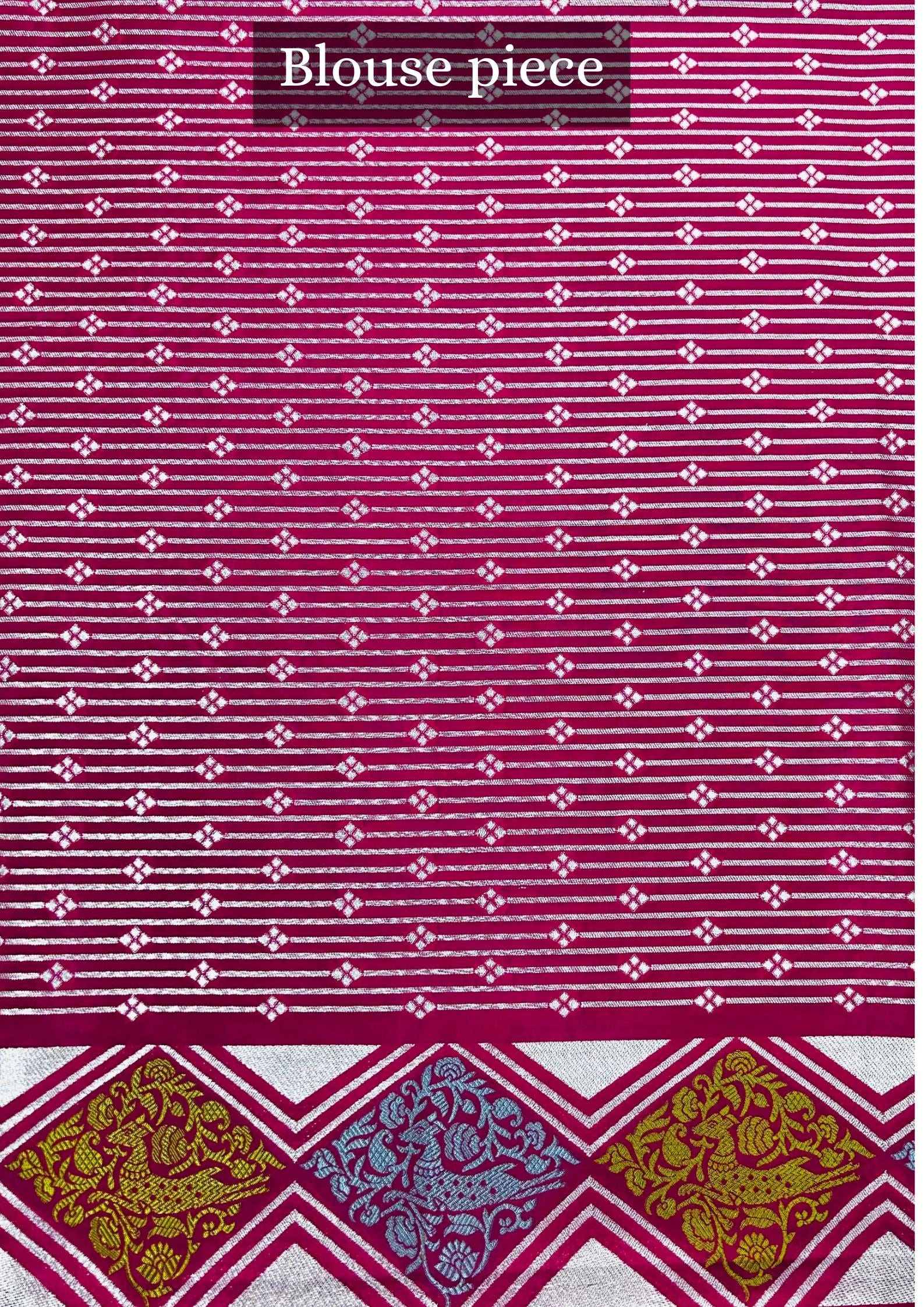 VIRASAT 317: Pure Banarasi Handloom Hot Pink saree