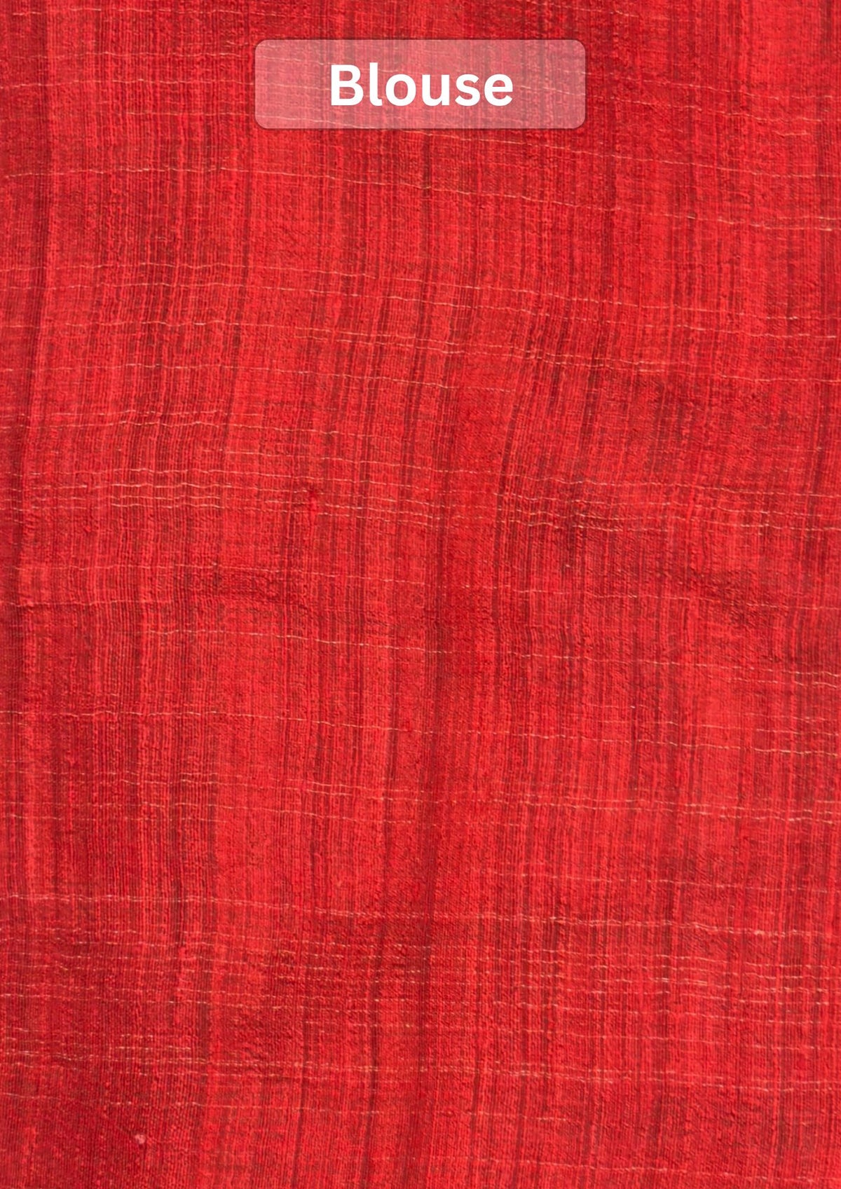 VIRASAT 353: Silk Mark Certified Pure Matka Silk Saree in Glittery Red with Zari Buta Design