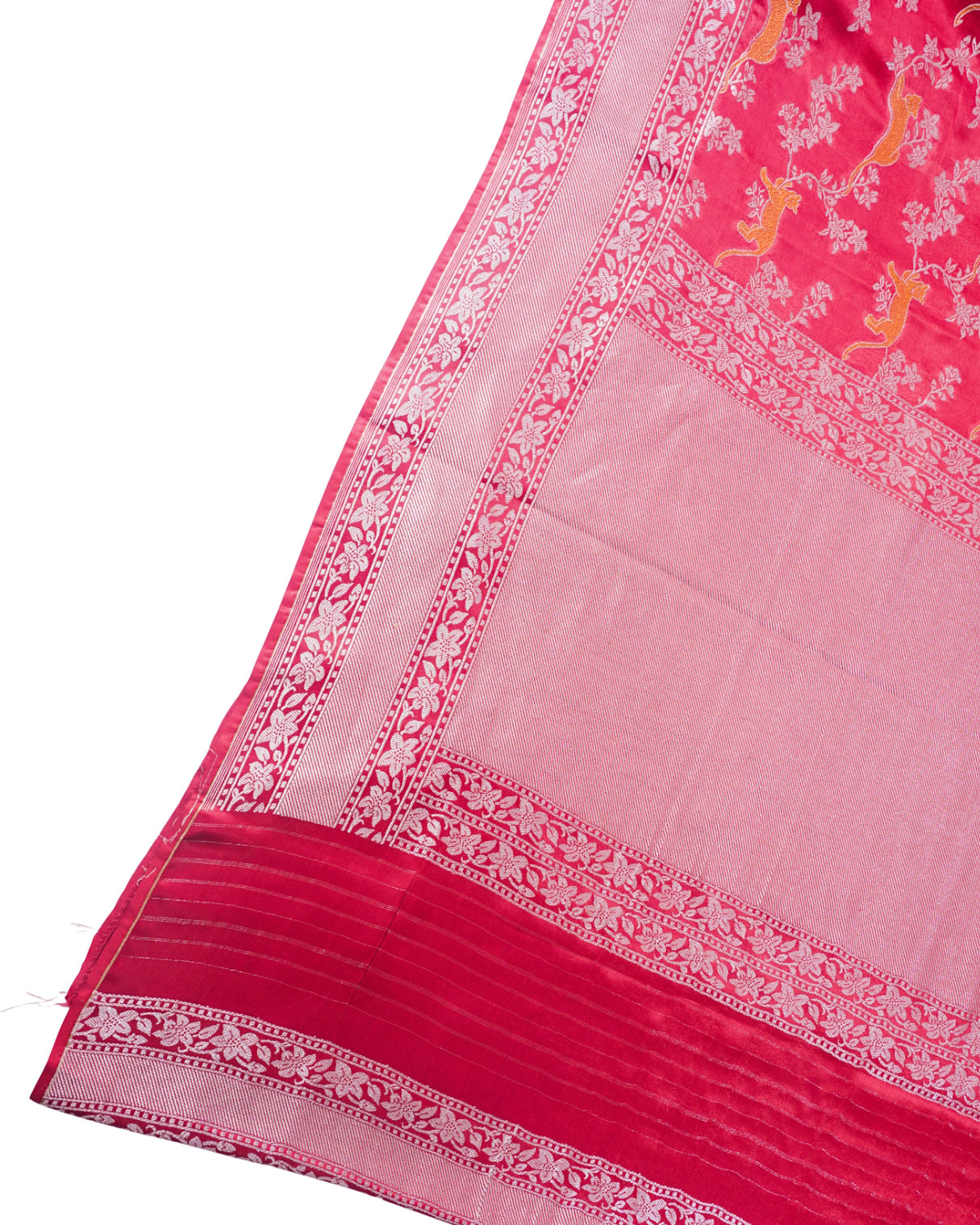 "WAAH BANARAS 016" Banarasi Masaru Silk Saree With Tested Zari and Twisted Yarn