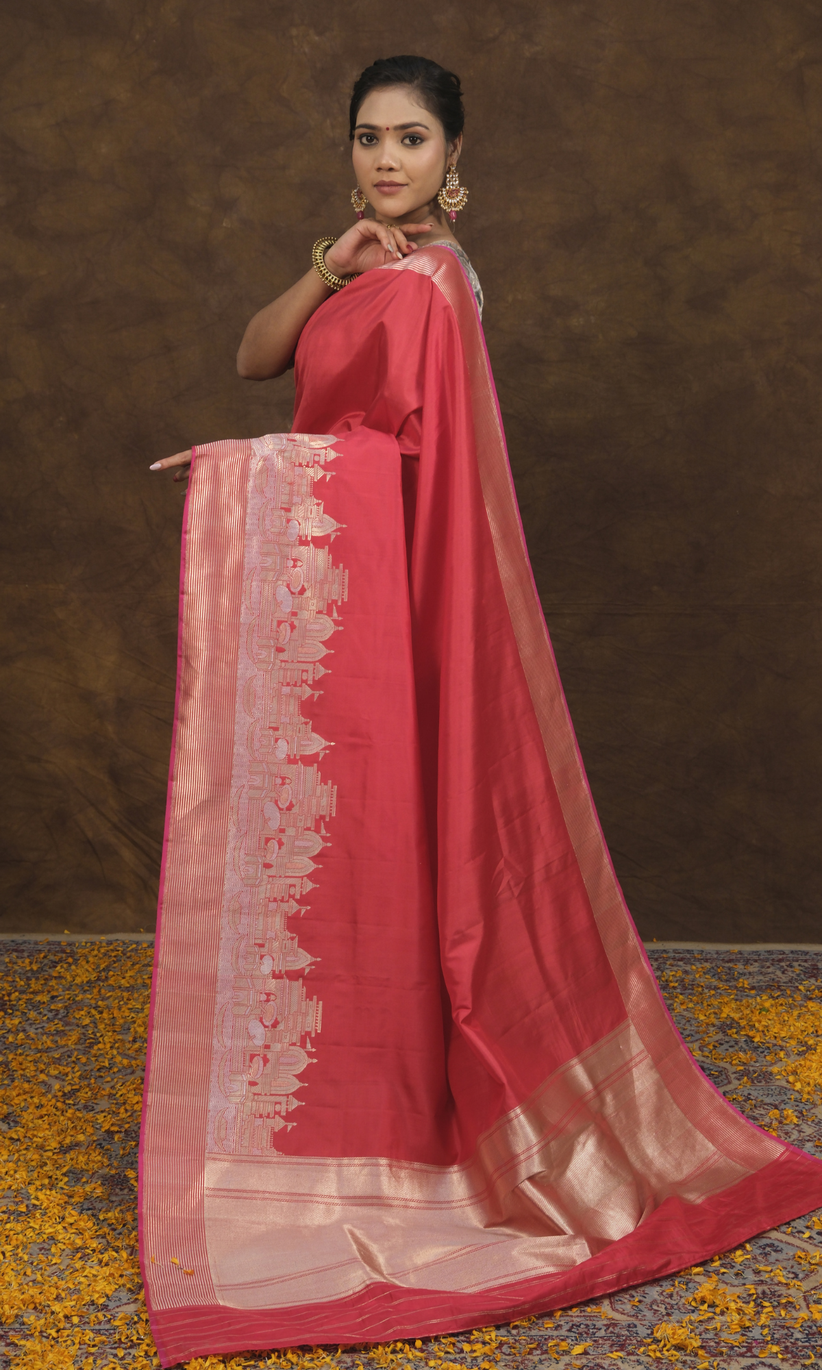 VIRASAT 019 Banarasi Ghat Silk Saree Inspired by the Essence of Kashi