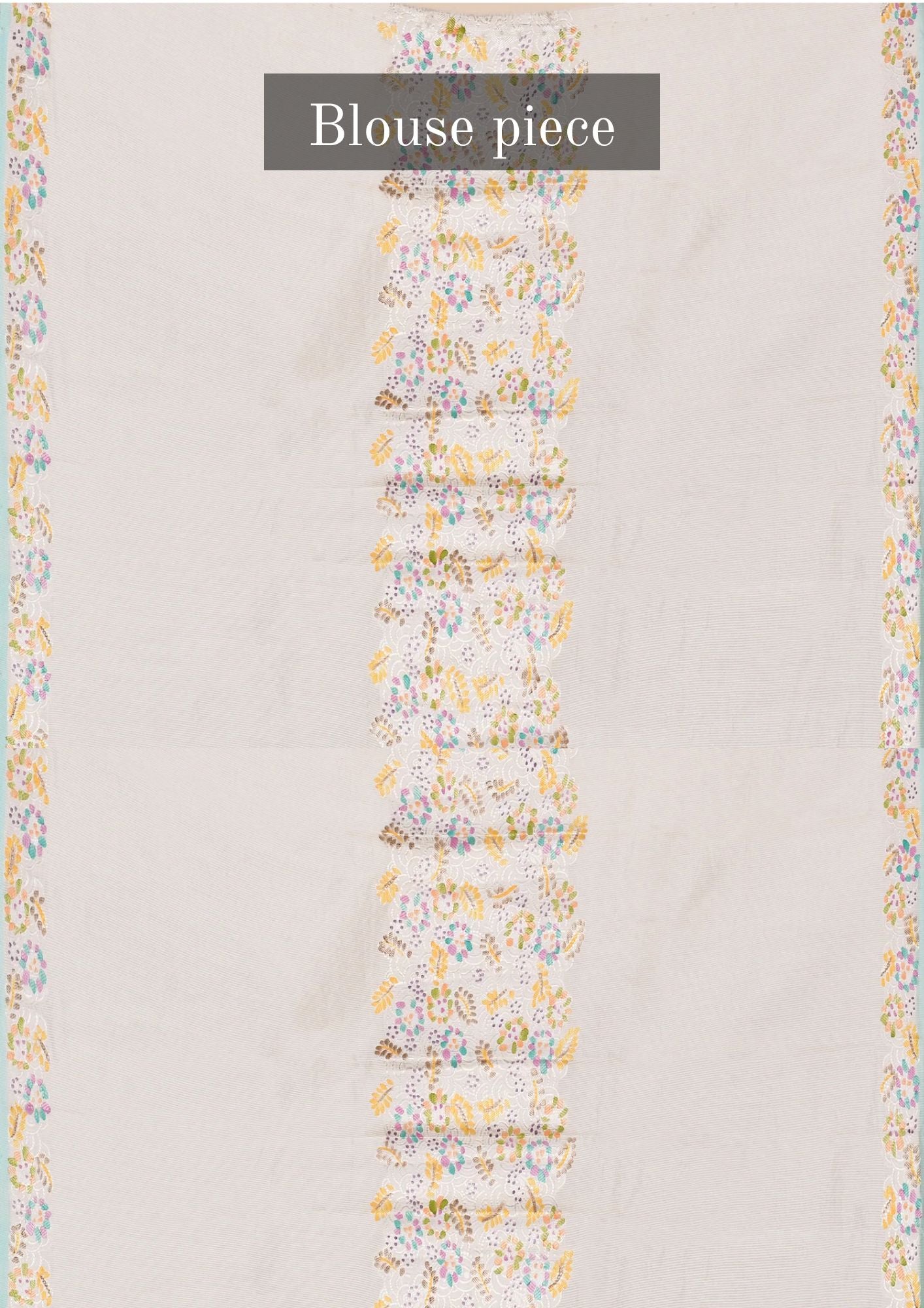 "SILK BANARAS 074" Pure Tissue Silk Center Design Saree