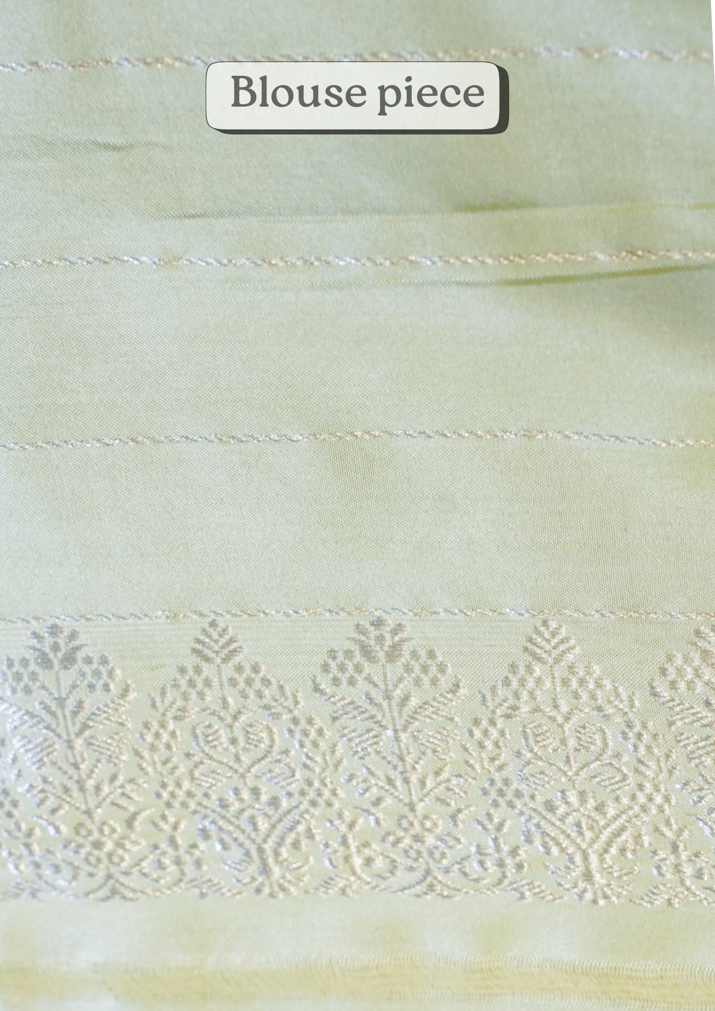 "Virasat 254" Banarasi Ektara Silk Kadwa Weave Real Silver Jari Saree