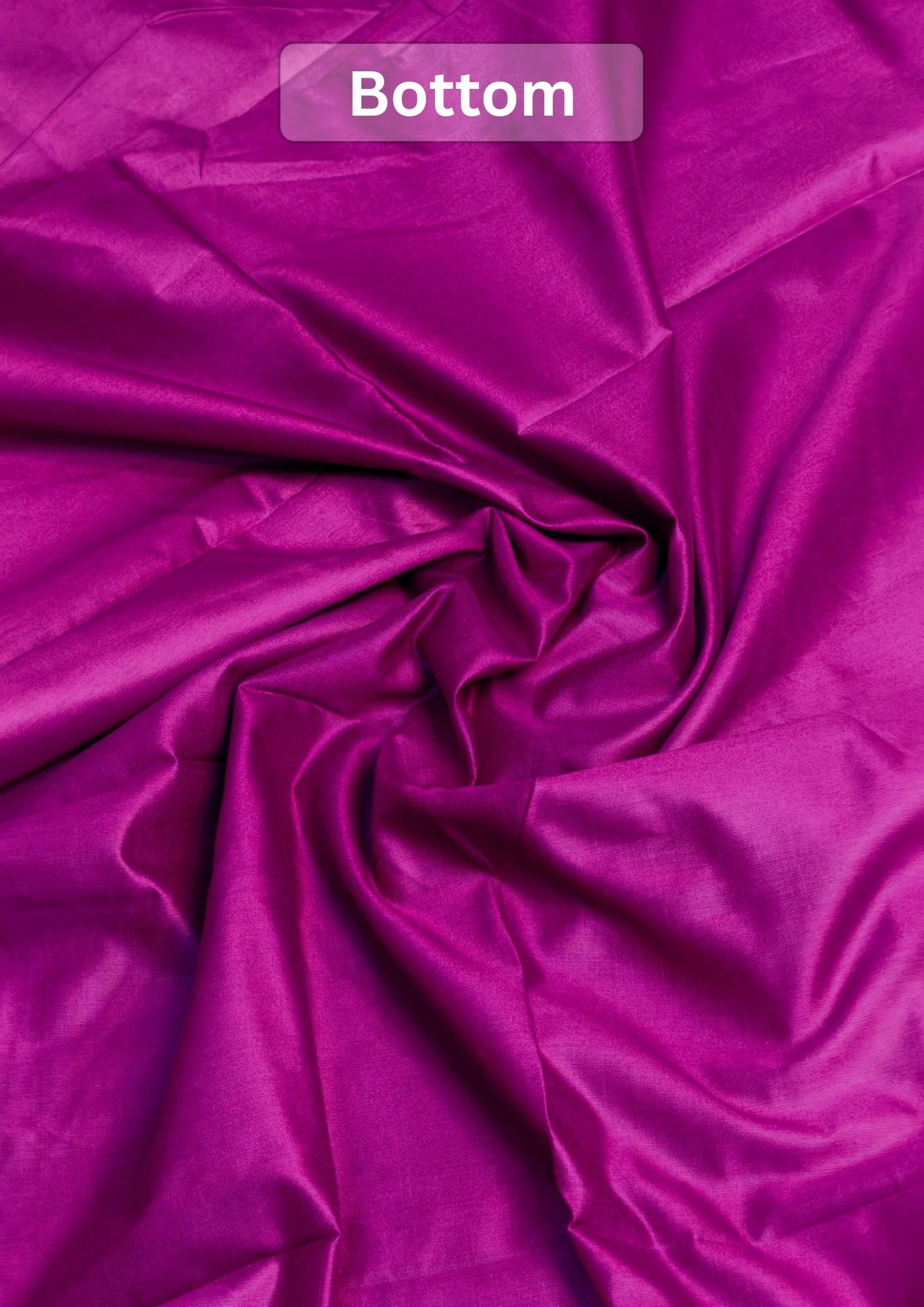 MANSI 117: Pure Magenta Raw Silk Unstitched Suit Set with Elegant Gold Zari Work
