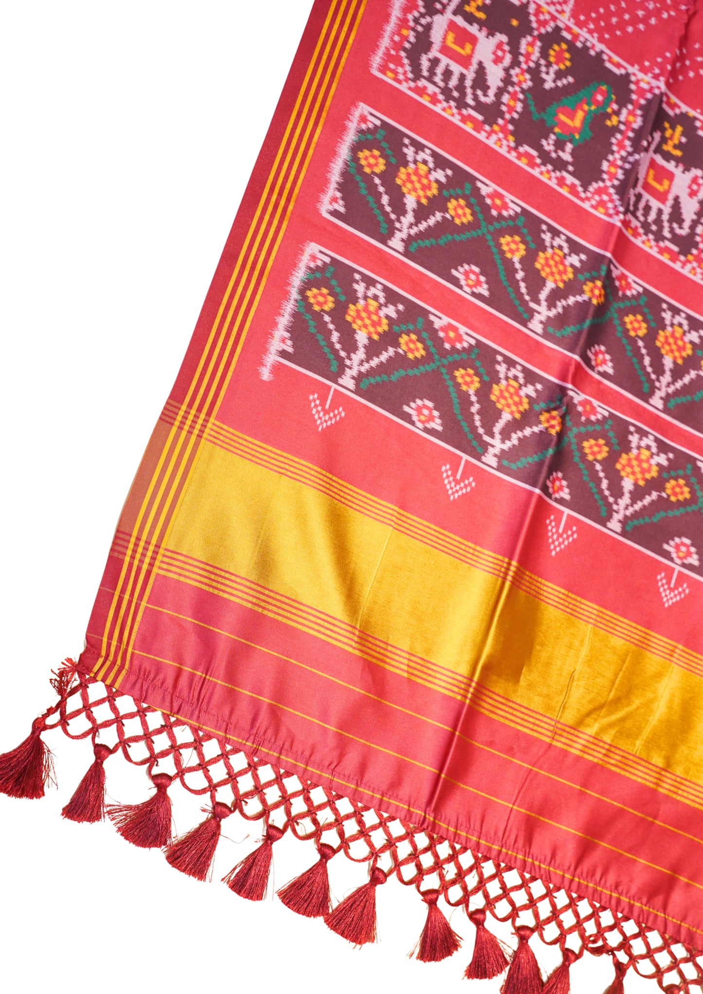 "UTSAV BANARAS 174" Banarasi Vibrant Red Patola Silk Saree