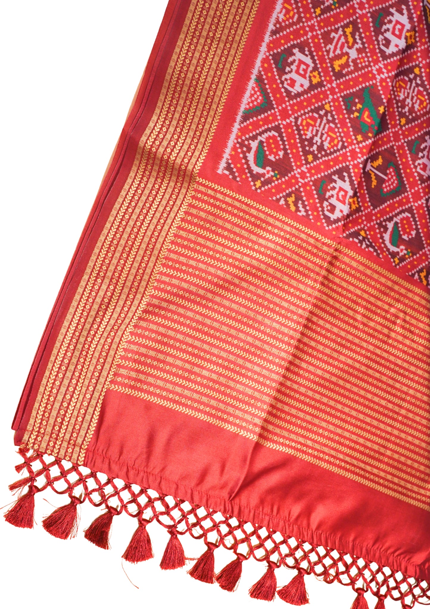"UTSAV BANARAS 172" Banarasi Classic Red Patola Silk Saree