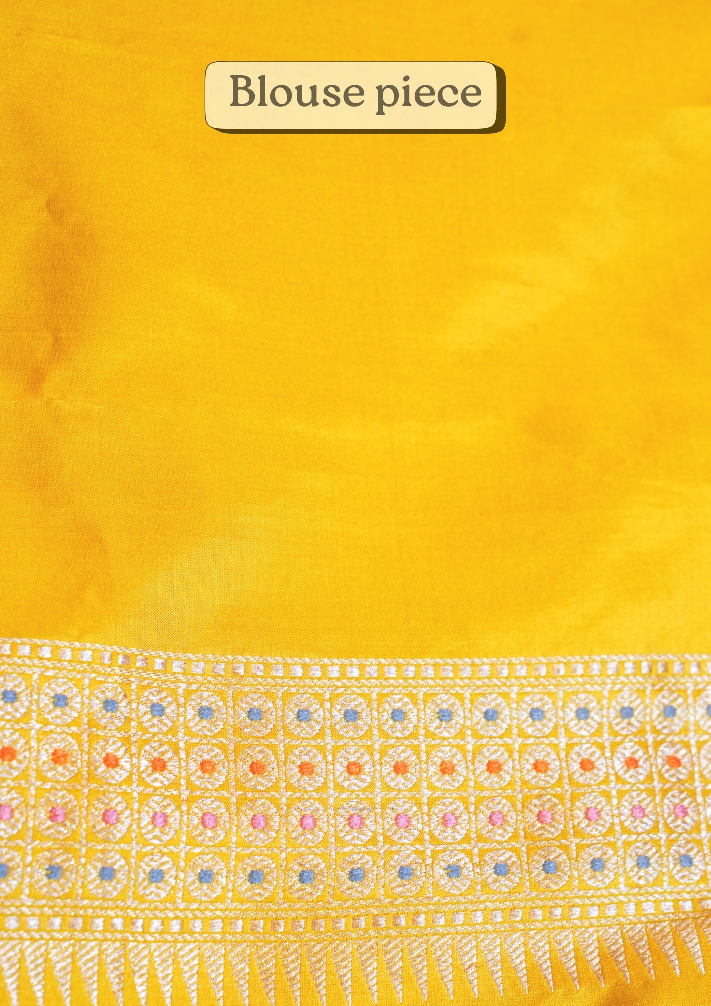 "VIRASAT 269" Pure banarasi Handloom Ektara Silk Saree in Sunshine Yellow Color With Kadwa Meenakari Work