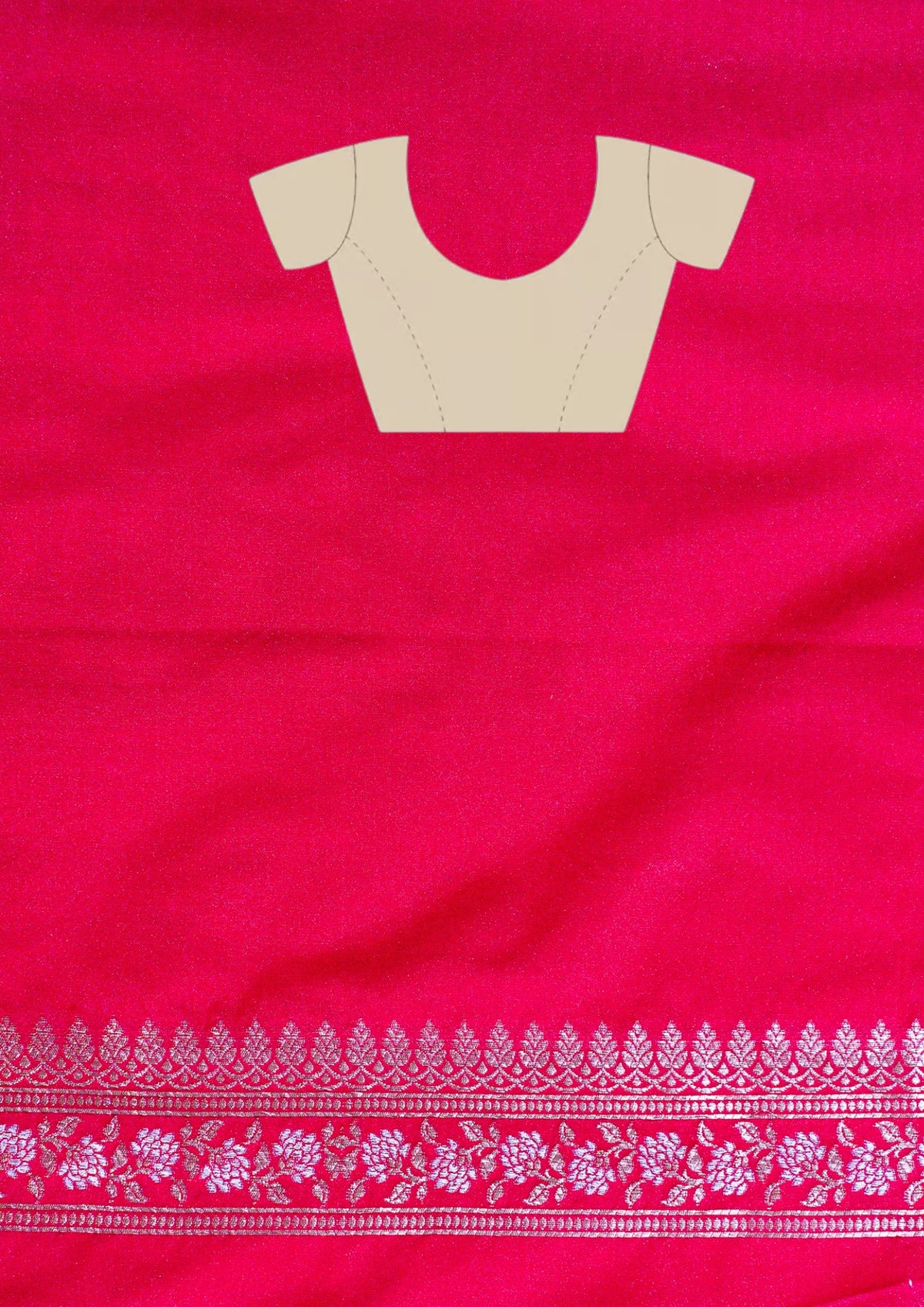 "WAAH BANARAS 111" Banarasi Red Mango Raw Silk Saree With Silver Zari Lion Motifs