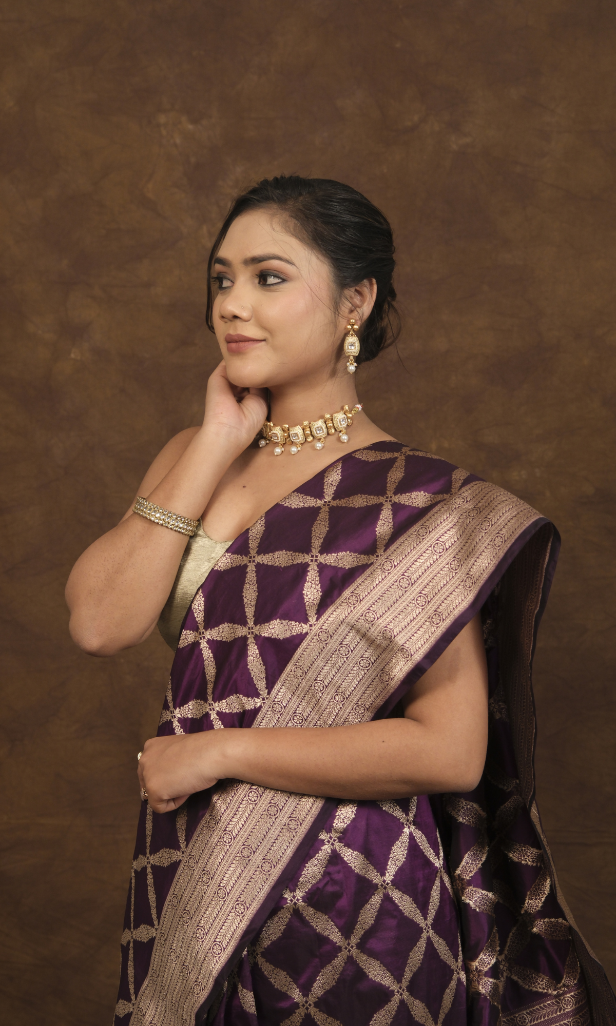 VIRASAT 021: Graceful Banarasi Malbari Silk Pattu Saree