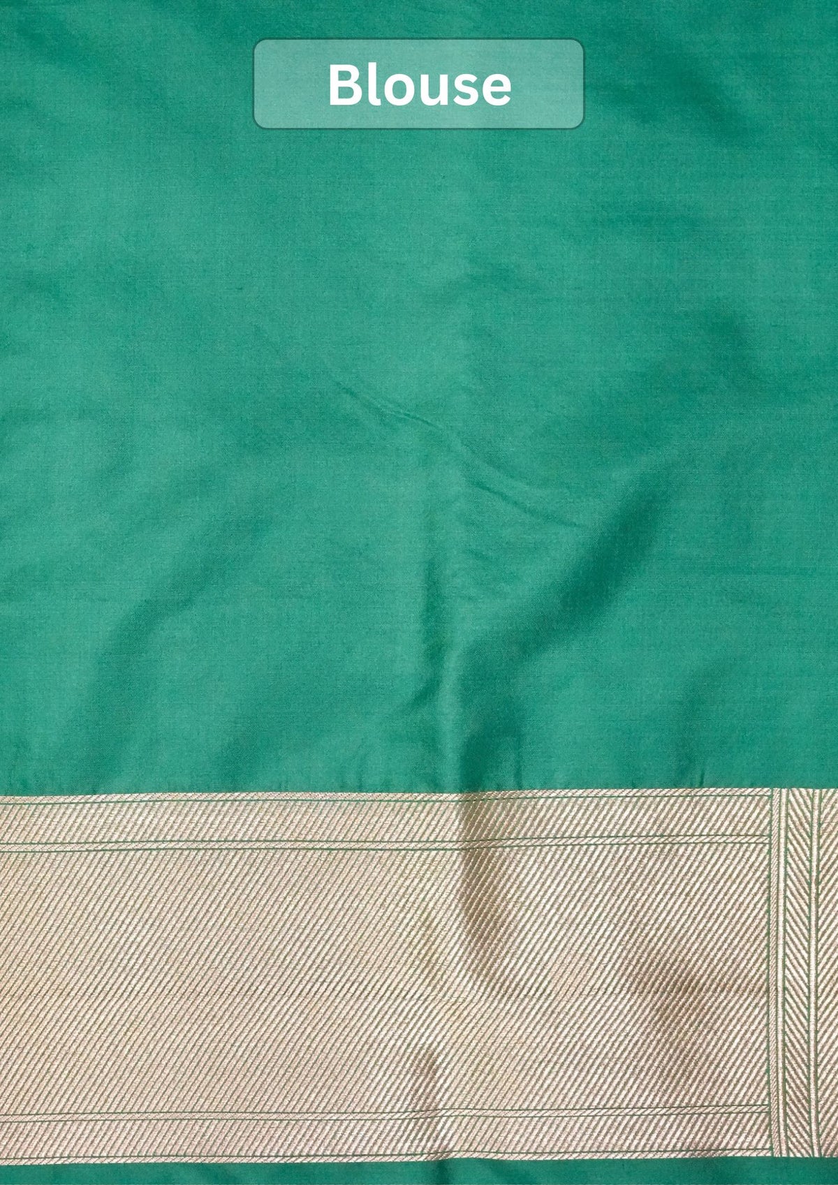 VIRASAT 203: Pure Handloom Rama Green Silk Saree – A Celebrity Choice