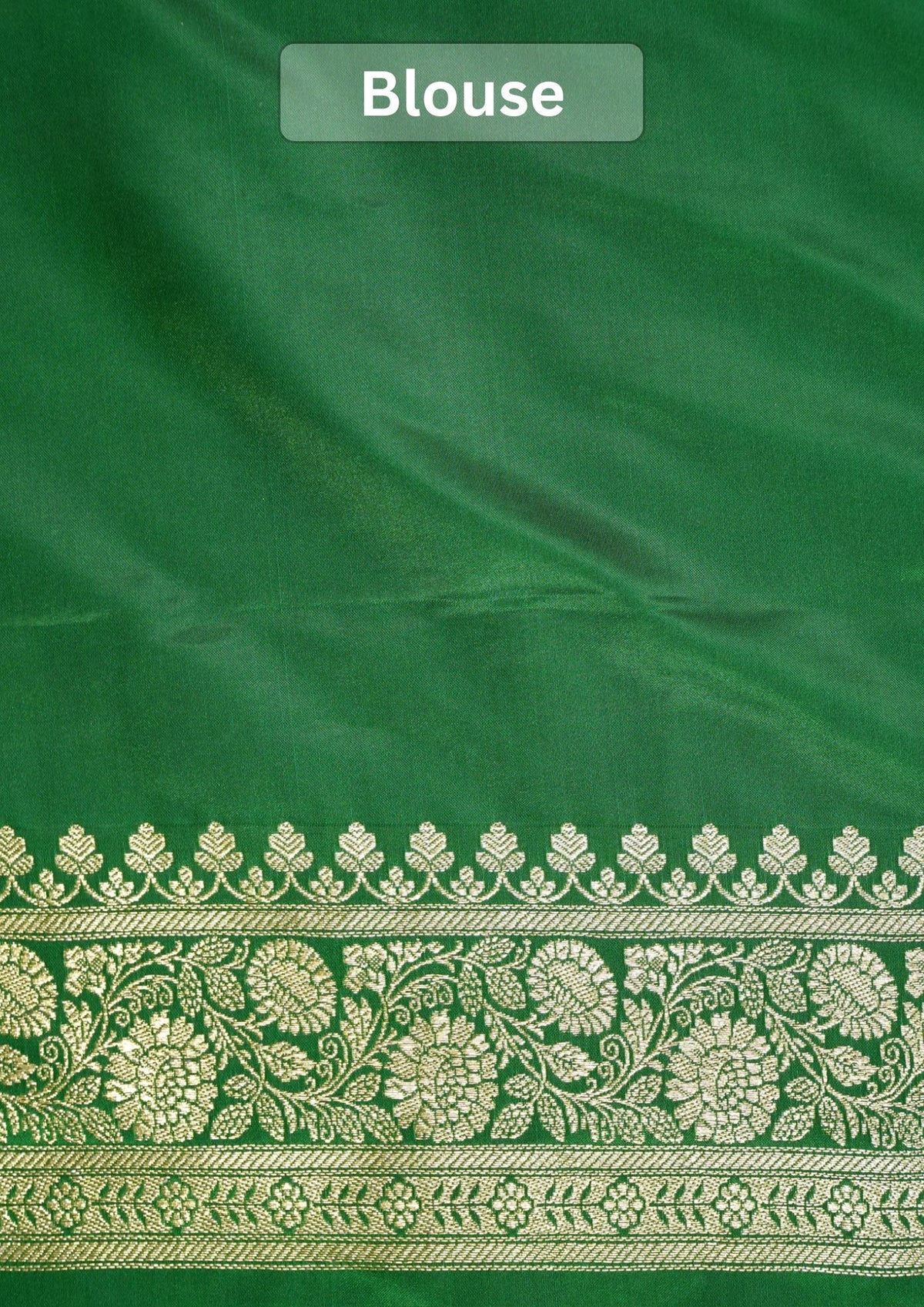 Waah Banaras173: Royal Red Satin Silk Banarasi Saree with Zig-Zag Buti & Contrast Pallu