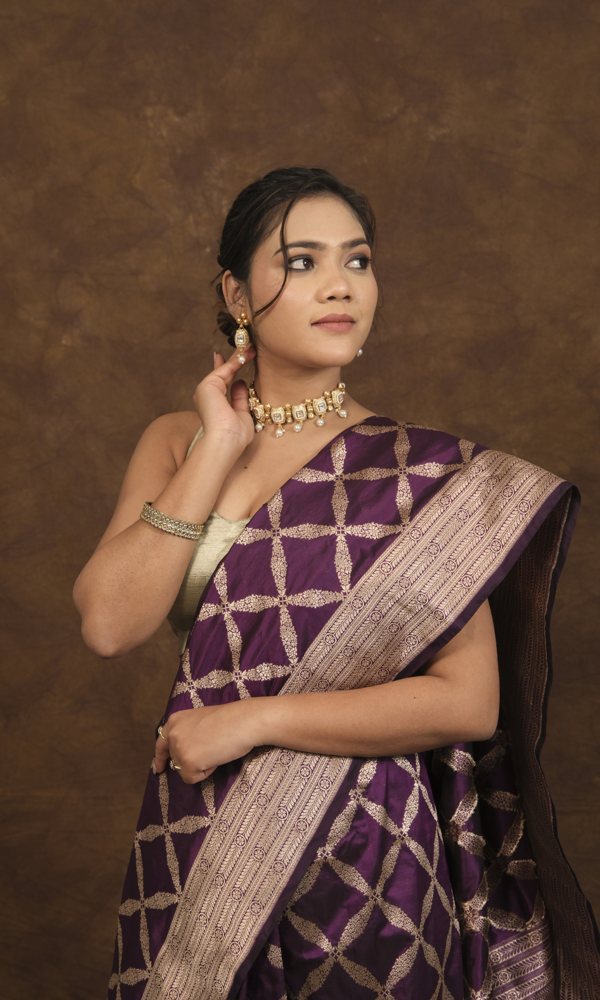VIRASAT 021: Graceful Banarasi Malbari Silk Pattu Saree