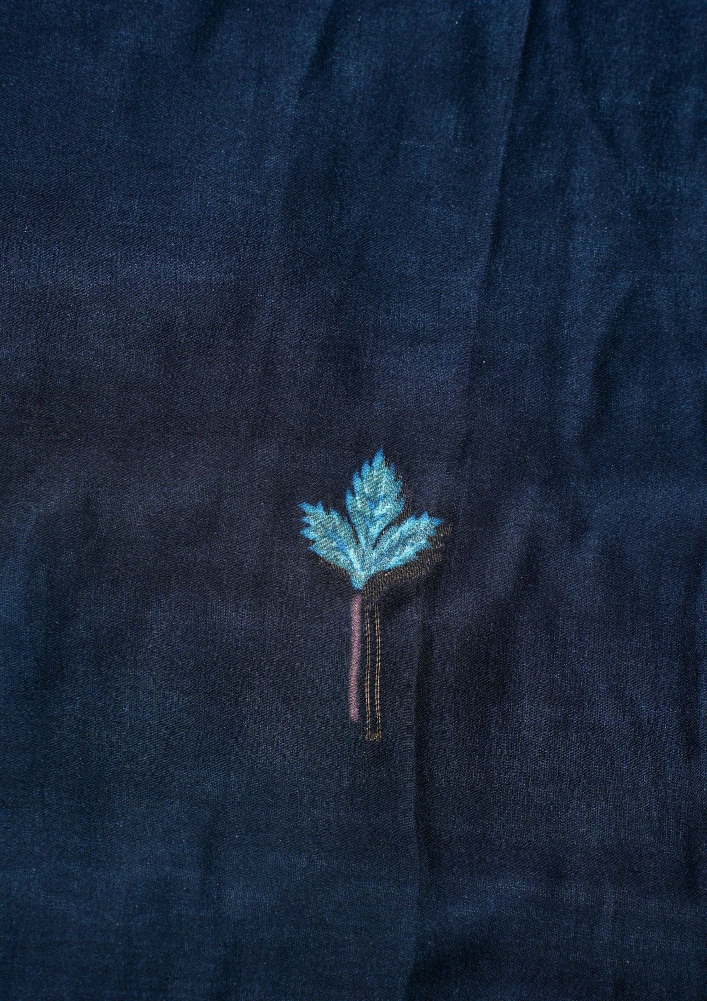 "Waah Banaras 76" Banarasi Black Meenakari Mashru Silk Saree