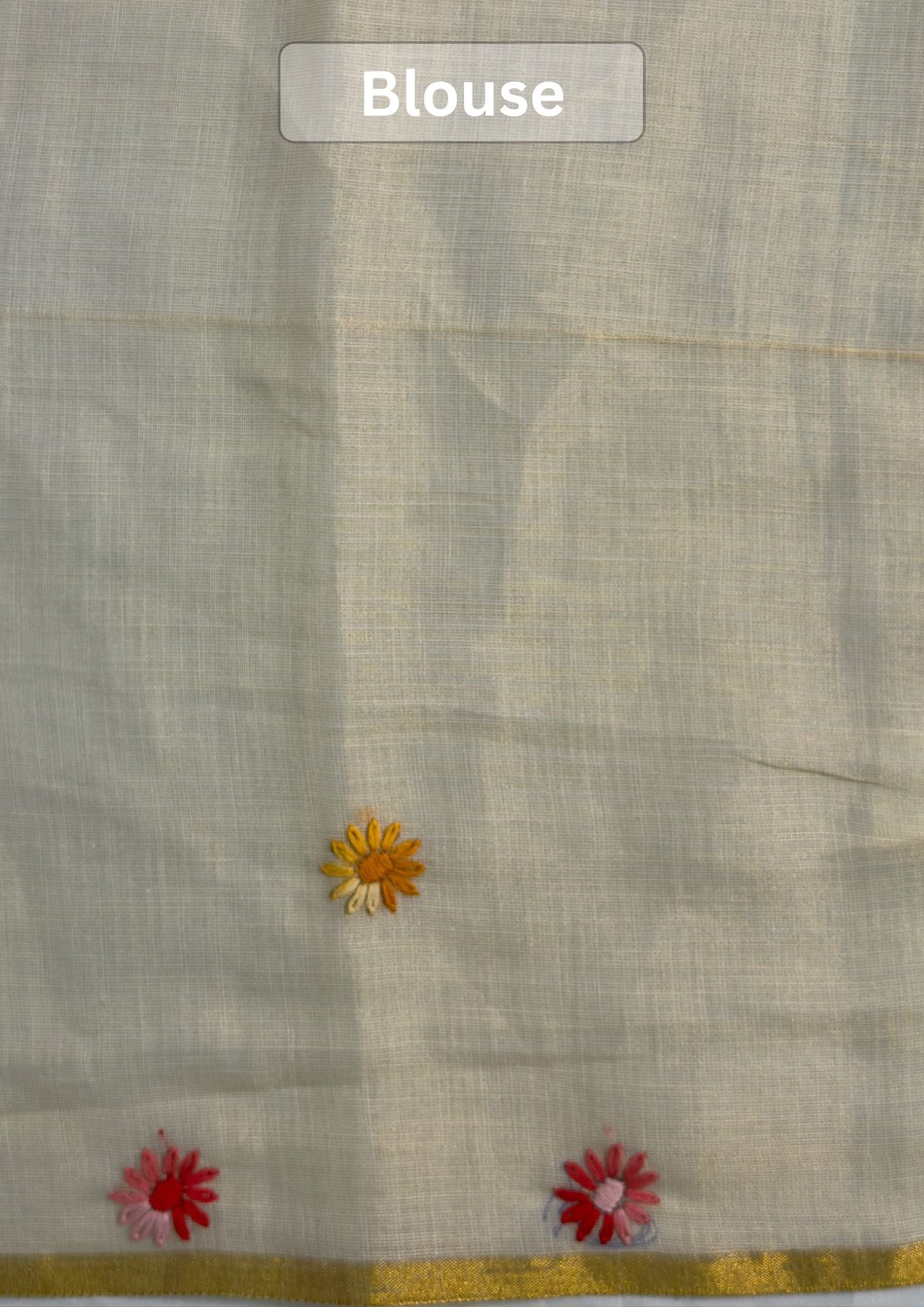 UTSAV BANARAS 411: Pearl White Tussar Silk Saree with Meenakari Pallu & Floral Buti With Thread Border