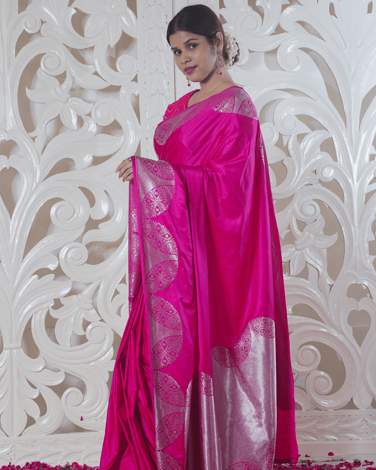 "WAAH BANARAS 008" Pink Pure Banarasi Saree