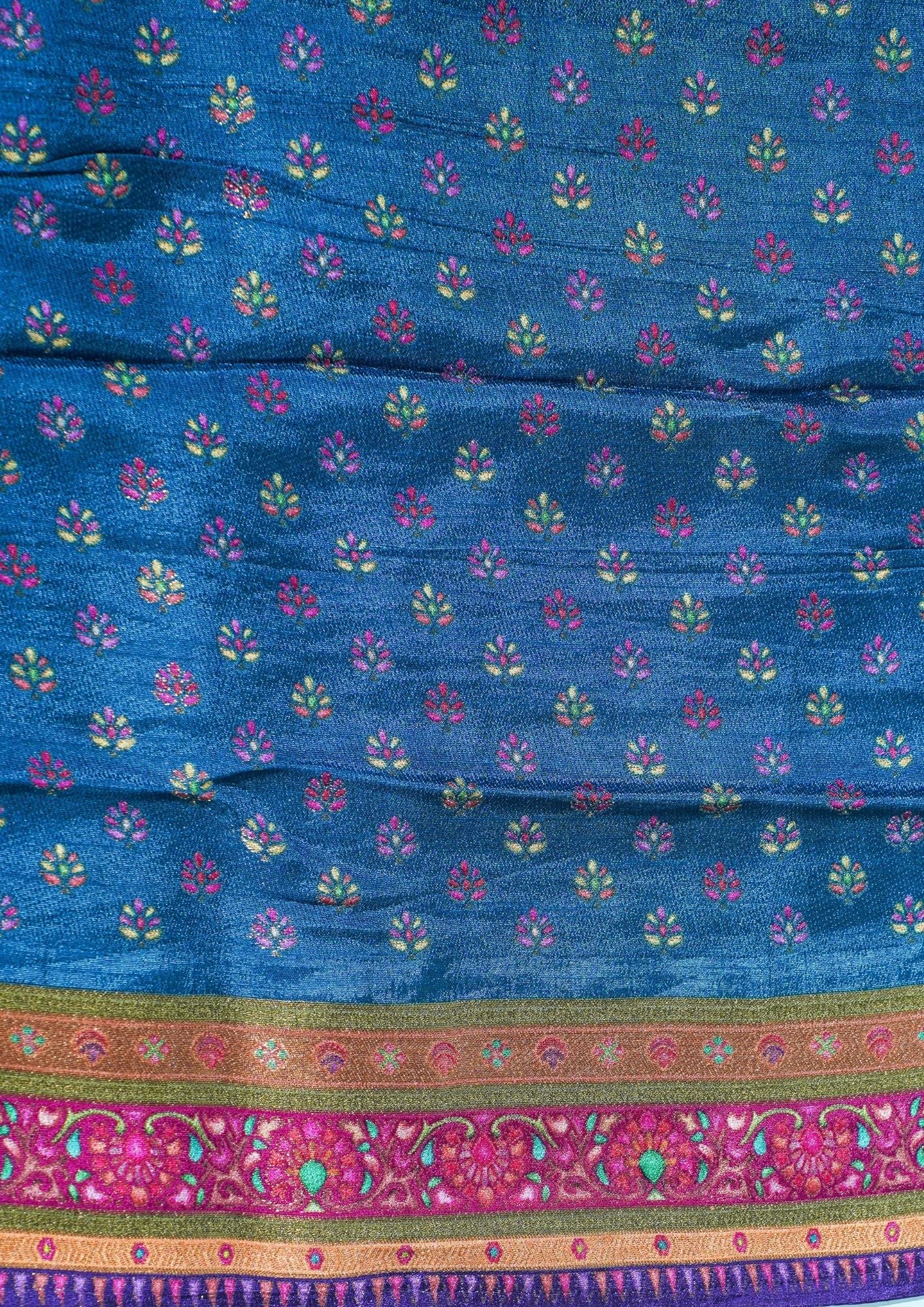 "Waah Banaras 074" Banarasi Mustard Gold Pashmina Silk Saree