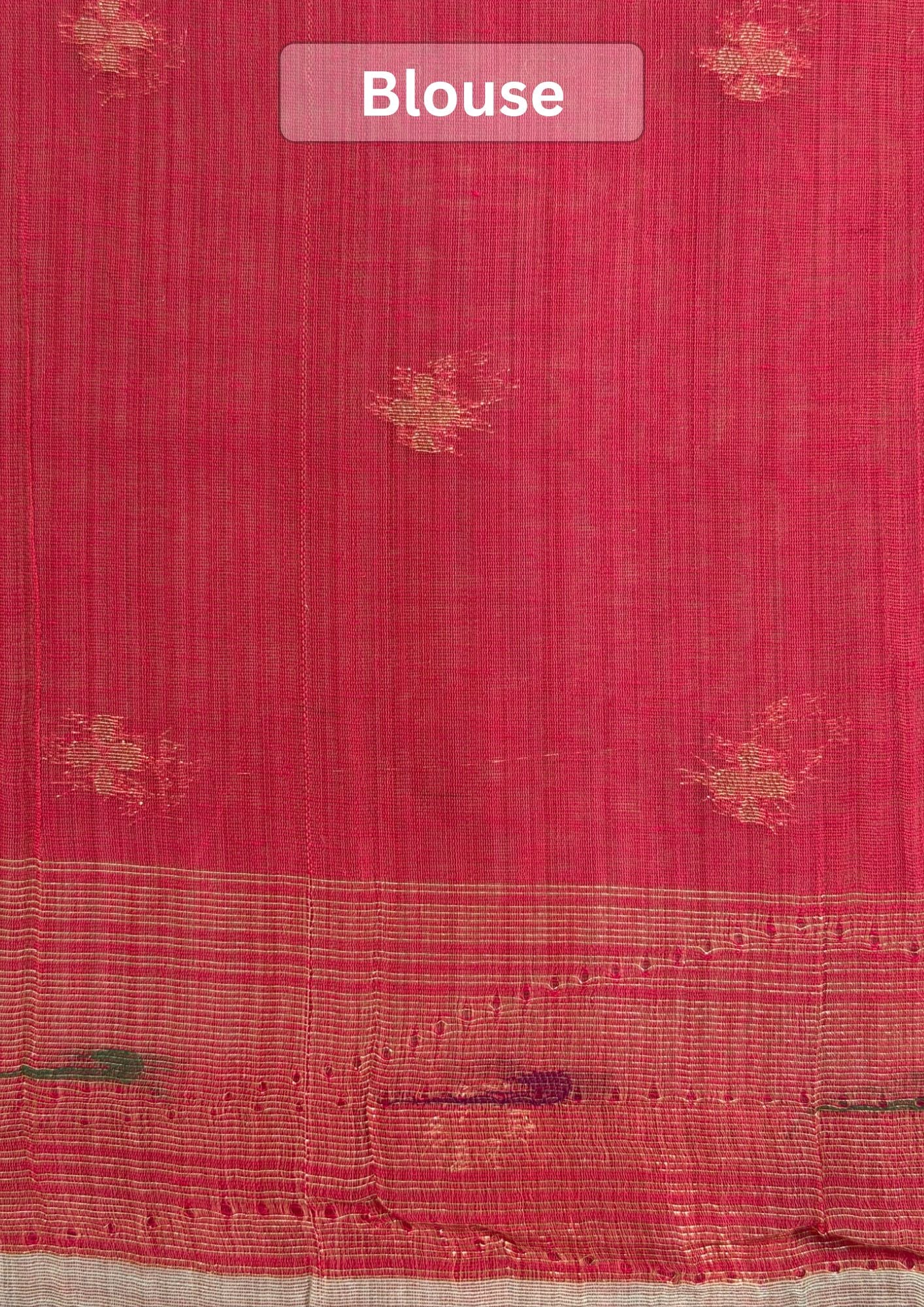 UTSAV BANARAS 464: Sky Blue Cotton Saree with Resham Bird Motif & Artistic Floral Border