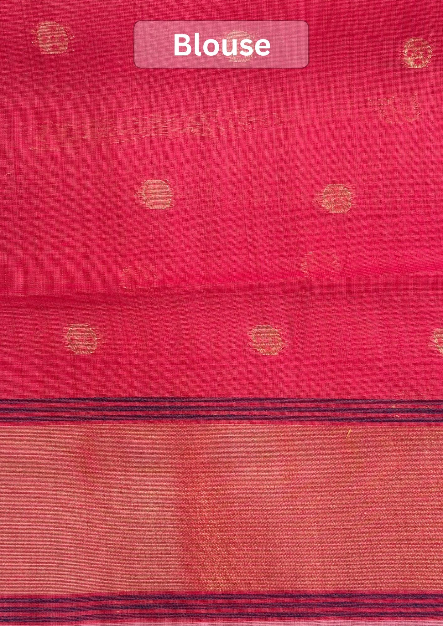Utsav Banaras 457: Dusty Mauve Cotton Saree with Resham Nandi Motif & Traditional Folk Art Work