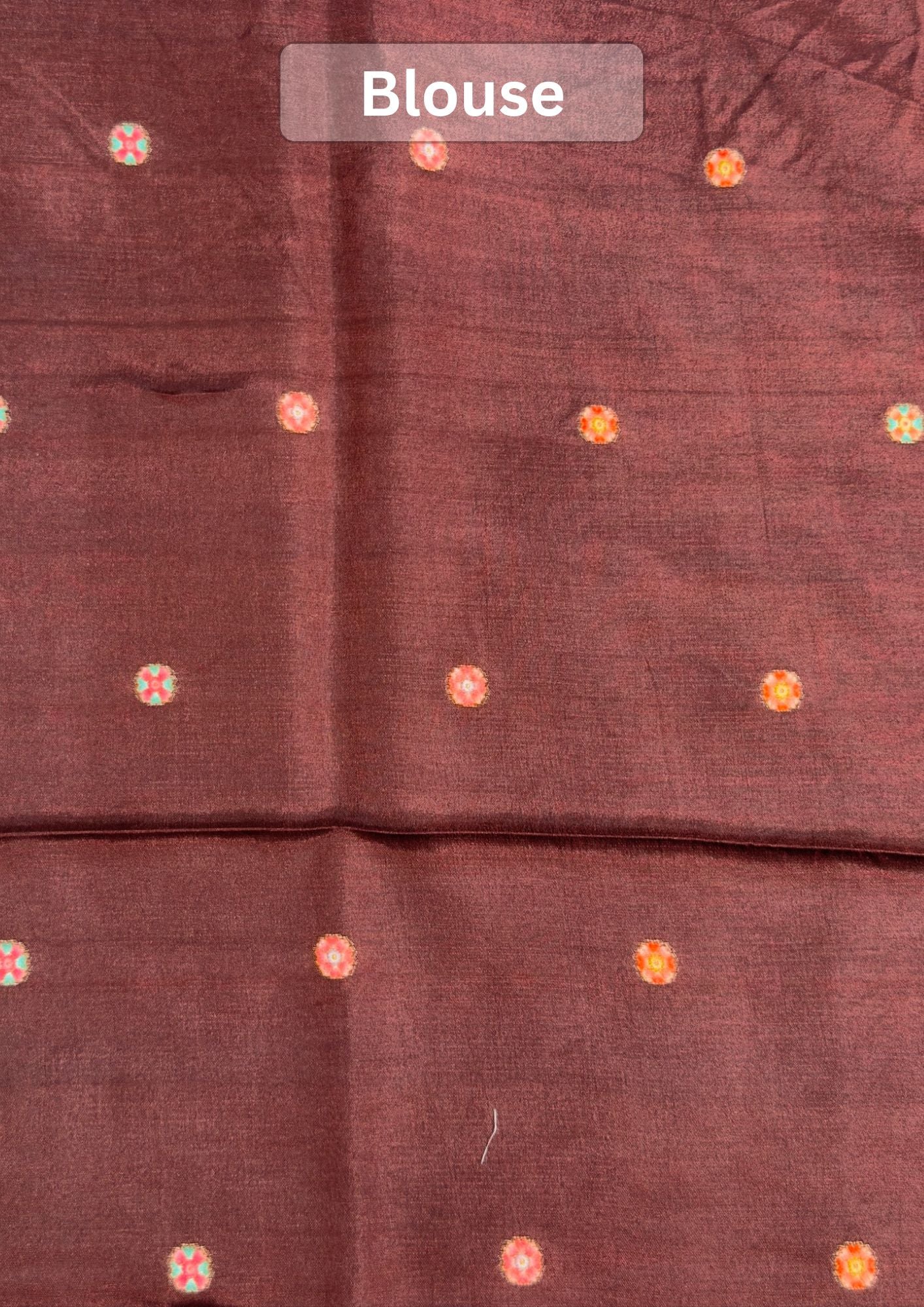 UTSAV BANARAS 476B: Earthy Pink Butter Silk Saree with Royal Paisley Position Print & Contrast Blouse