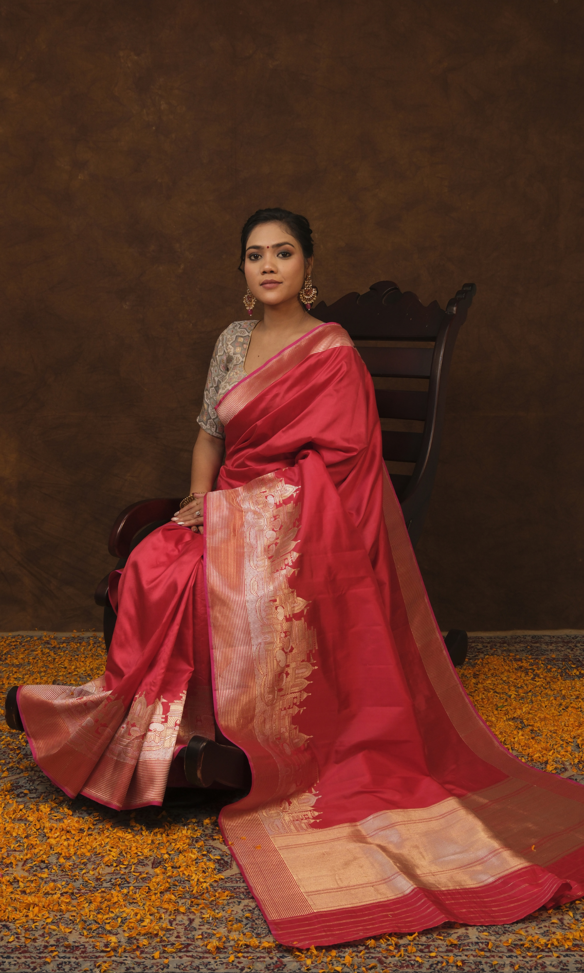 VIRASAT 019 Banarasi Ghat Silk Saree Inspired by the Essence of Kashi