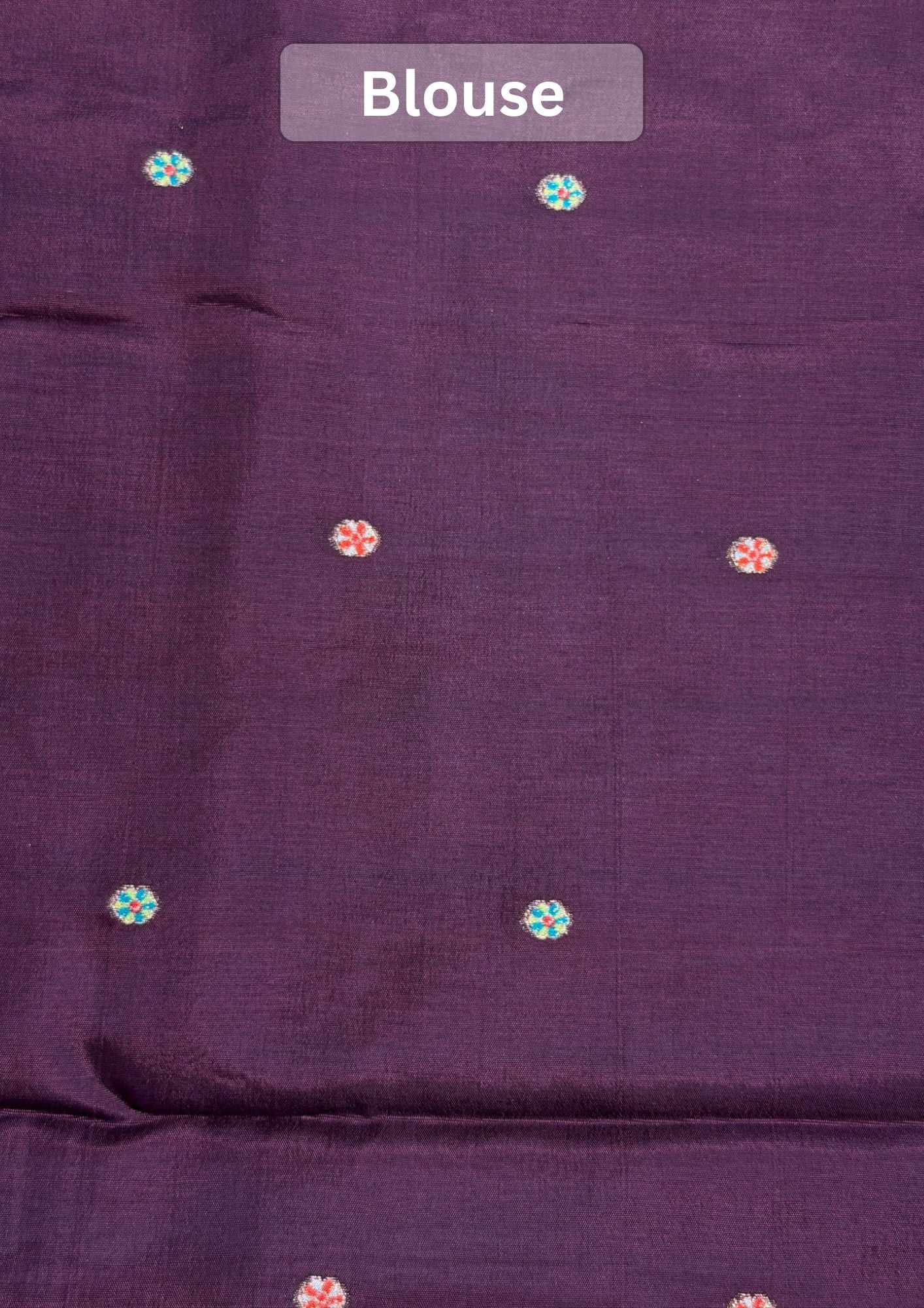 UTSAV BANARAS 478: Purple Mauve Butter Silk Saree with Royal Paisley Position Print & Contrast Blouse