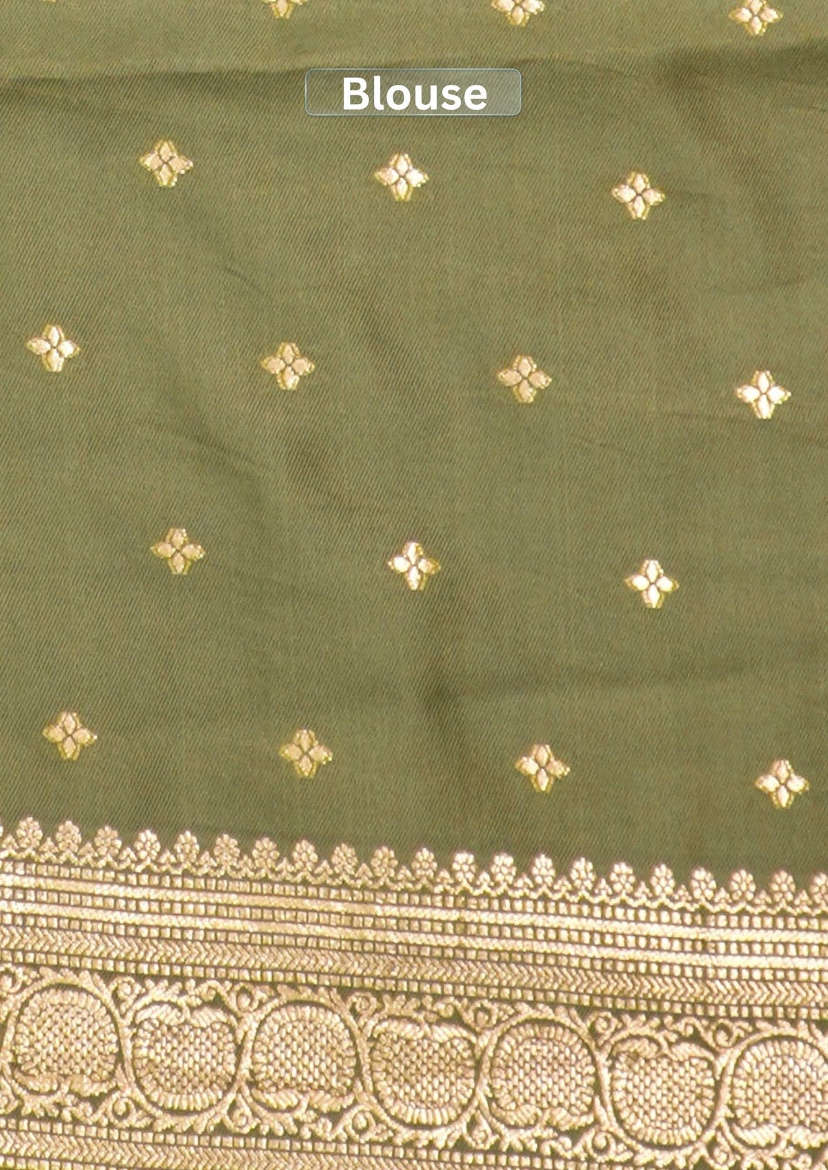 UTSAV BANARAS 501: Sage Green Banarasi Soft Silk Meenakari Zari Saree