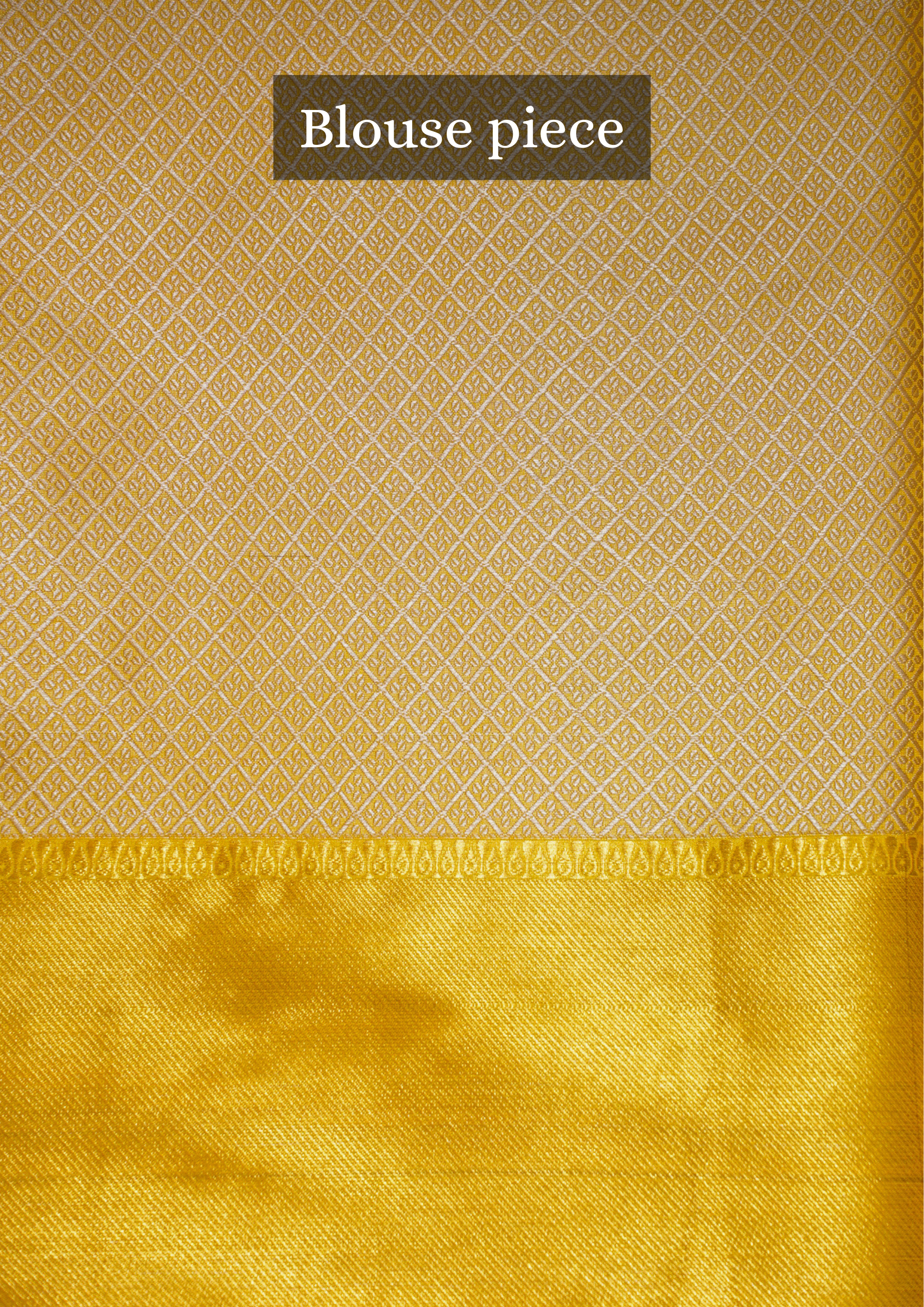 UTSAV BANARAS 268 Mustard Yellow Brocade Silk Saree with Floral Jaal & Zari Triangle Palla