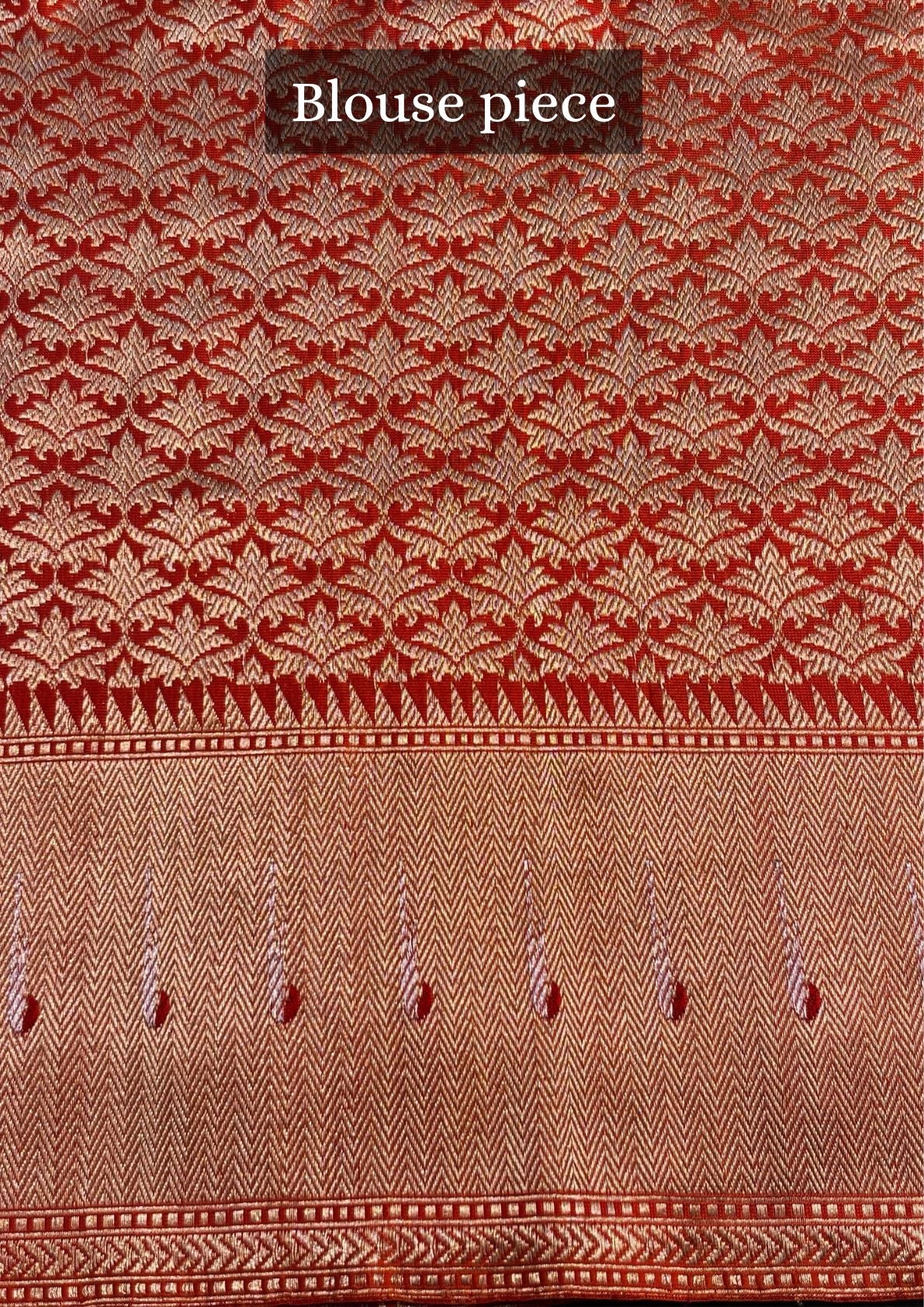 Founder Choice 061: Luxury Rangkat Pure Katan Silk Saree with Bird & Floral Meenakari Work | Silk Mark Certified