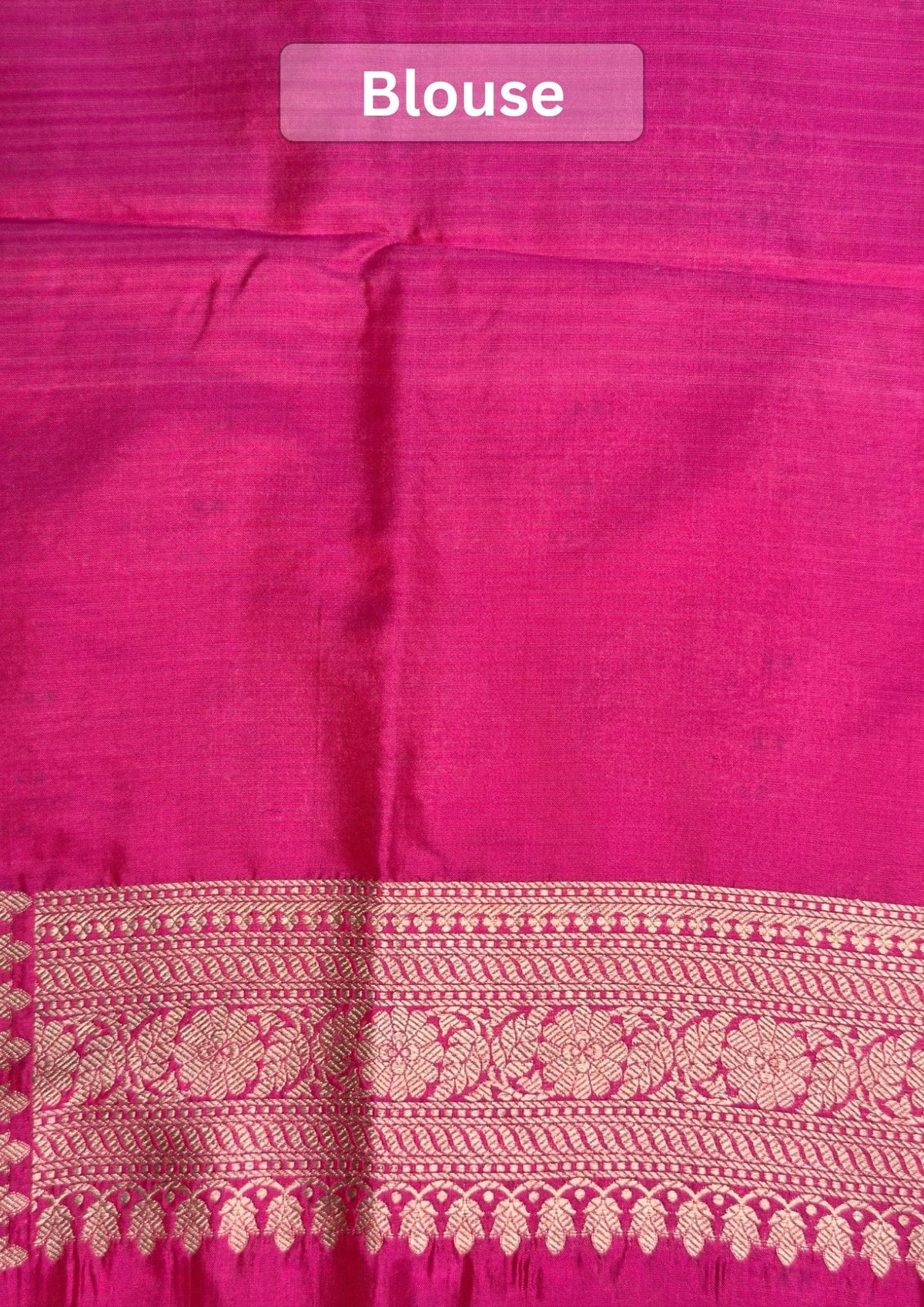 VIRASAT 202A: Hot Pink Pure Handloom Katan Silk Kadwa Meenakari Banarasi Saree | Silk Mark Certified