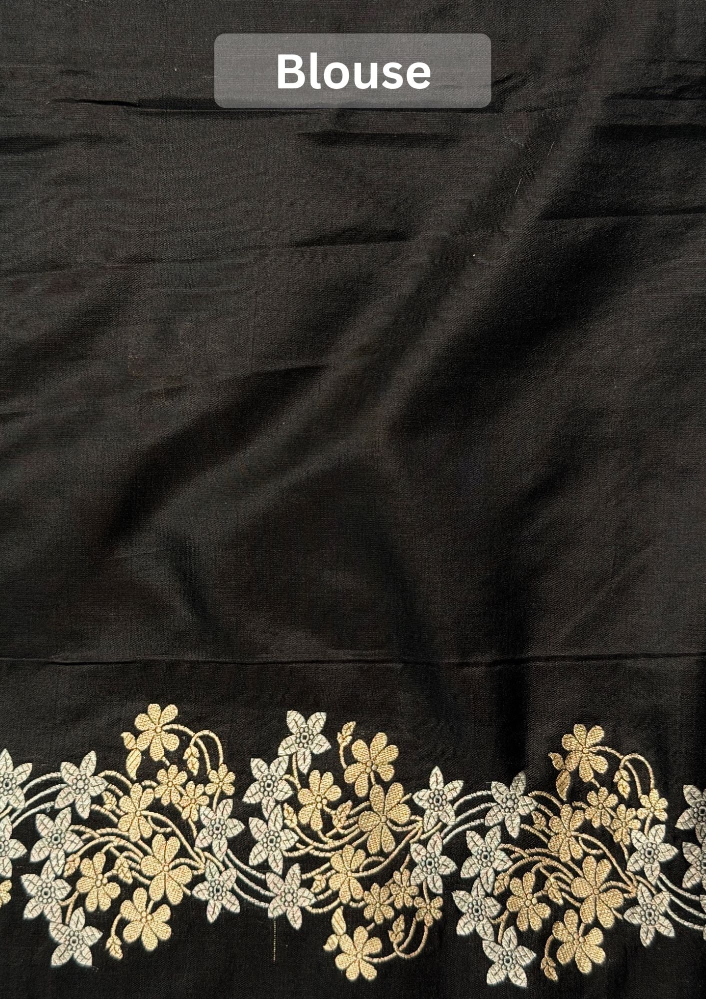 VIRASAT 1001: Pure Handloom Katan Silk Saree – Black | Sona Rupa Tested Zari | Silk Mark Certified | Celebrity Choice