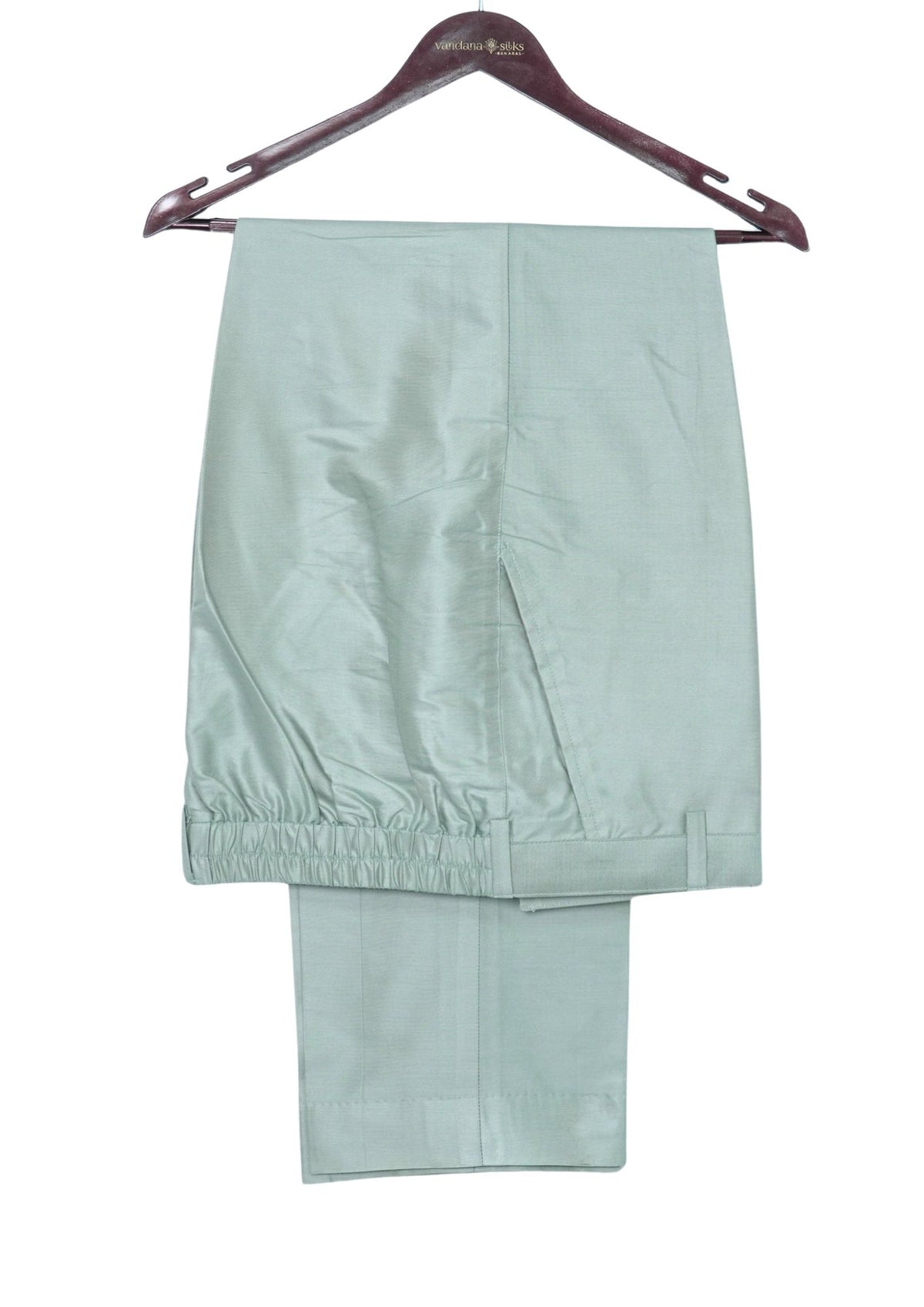 MJ 013A: Light Sea Green Banarasi Silk Kurta Payjama Jacket