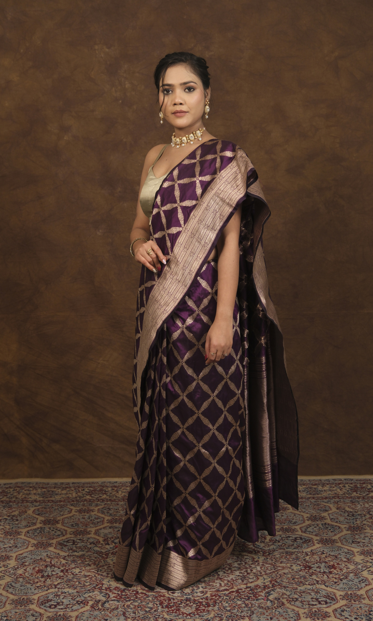 VIRASAT 021: Graceful Banarasi Malbari Silk Pattu Saree