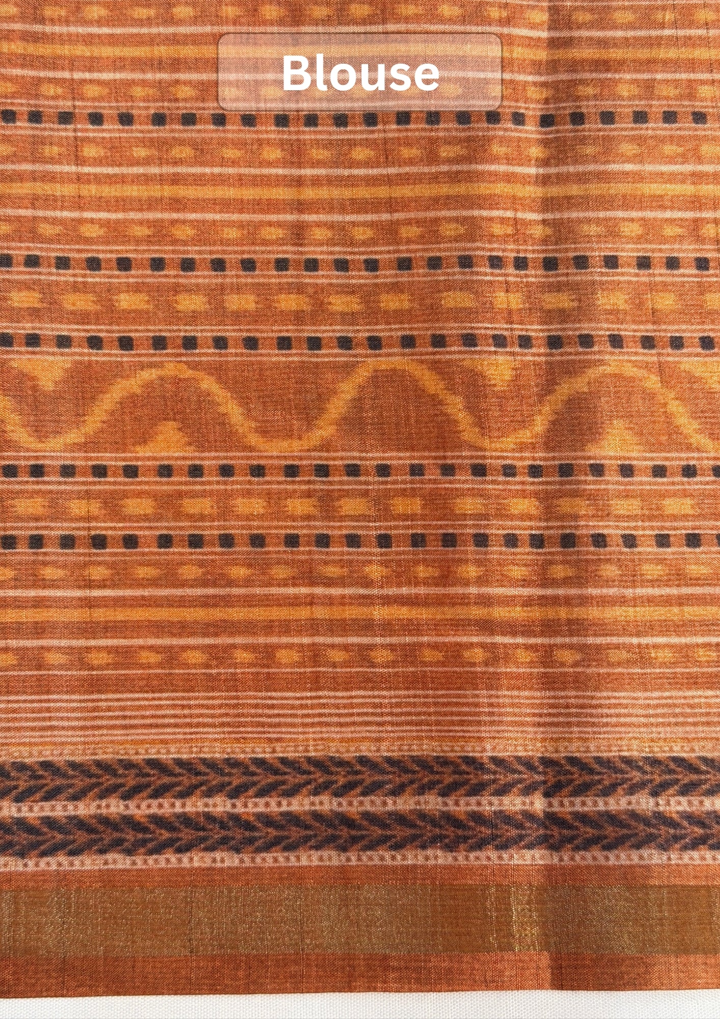 UTSAV BANARAS 480: Rust Orange Ram Sila Tussar Silk Saree – Sacred Bandha Ikat Masterpiece Inspired by Nita M. Ambani