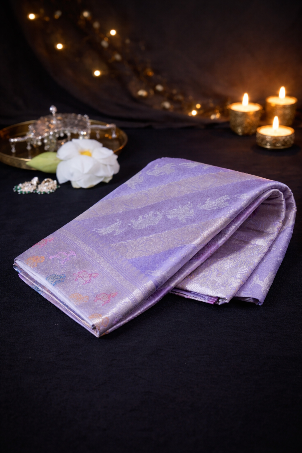 "VIRASAT 141" Pure Handwoven Banarasi Silk Saree