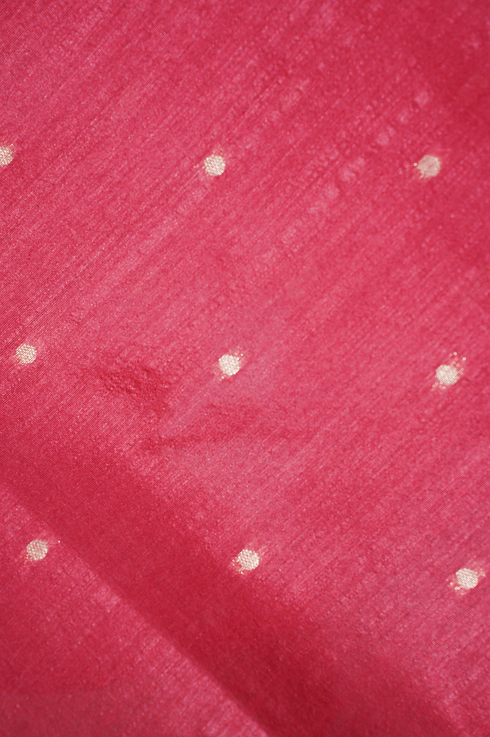UTSAV BANARAS 205: Crimson Red Banarasi Paithani Silk Saree With Peacock Motif