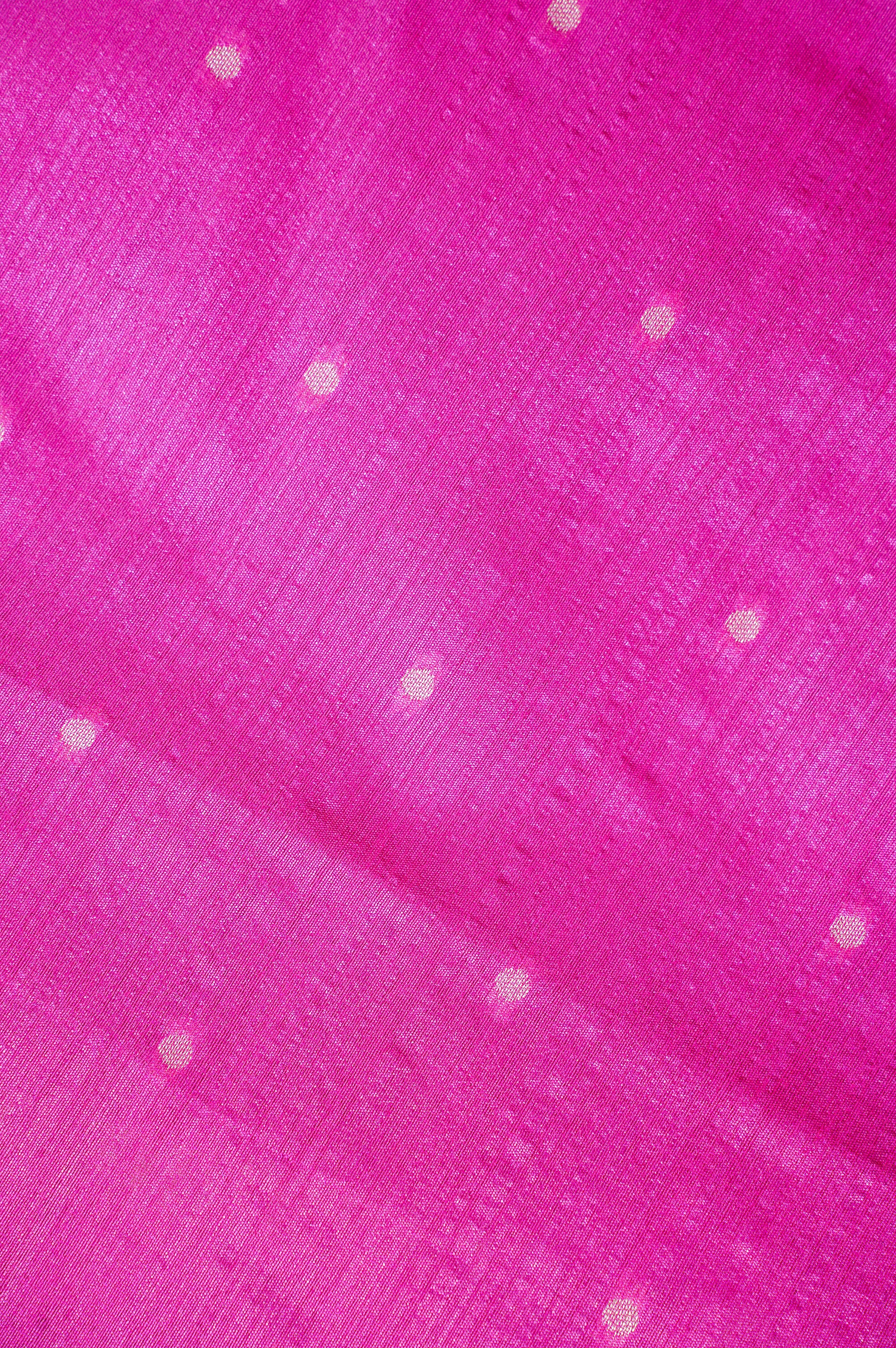 UTSAV BANARAS 252: Rani Pink Banarasi Paithani Silk Saree With Peacock Motif