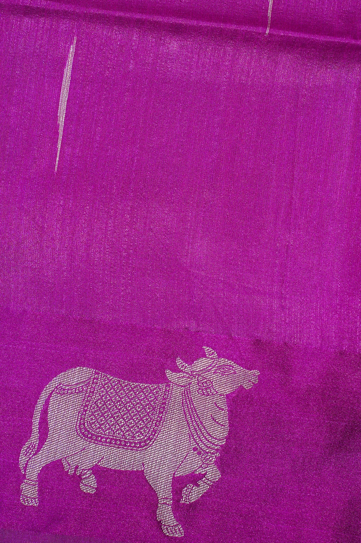 UTSAV BANARAS 248: Rich Magenta Banarasi Raw Silk Saree With Animal & Tree Motif