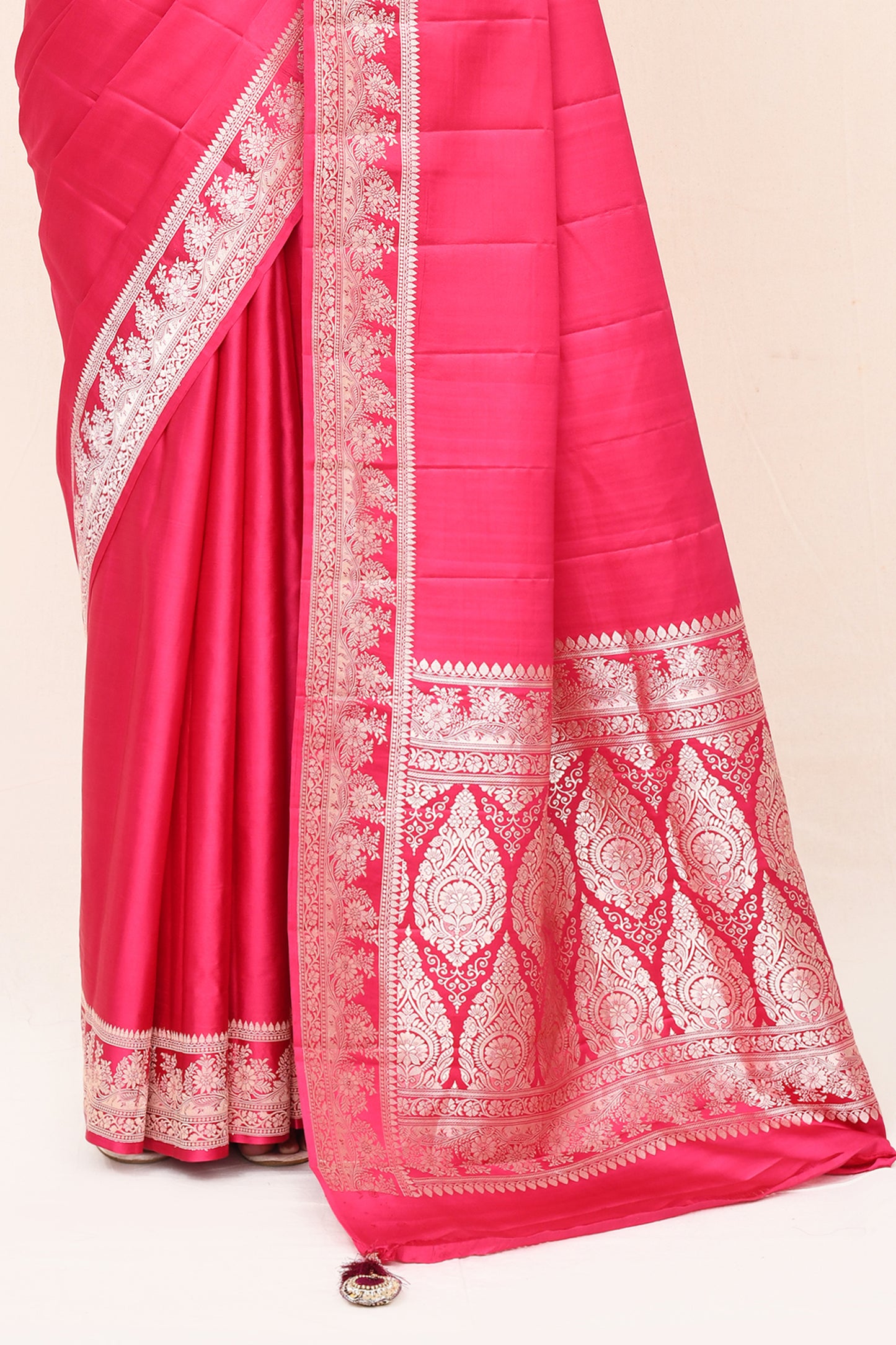 "VIRASAT 173" Pure Mashru Handloom Banarasi Saree