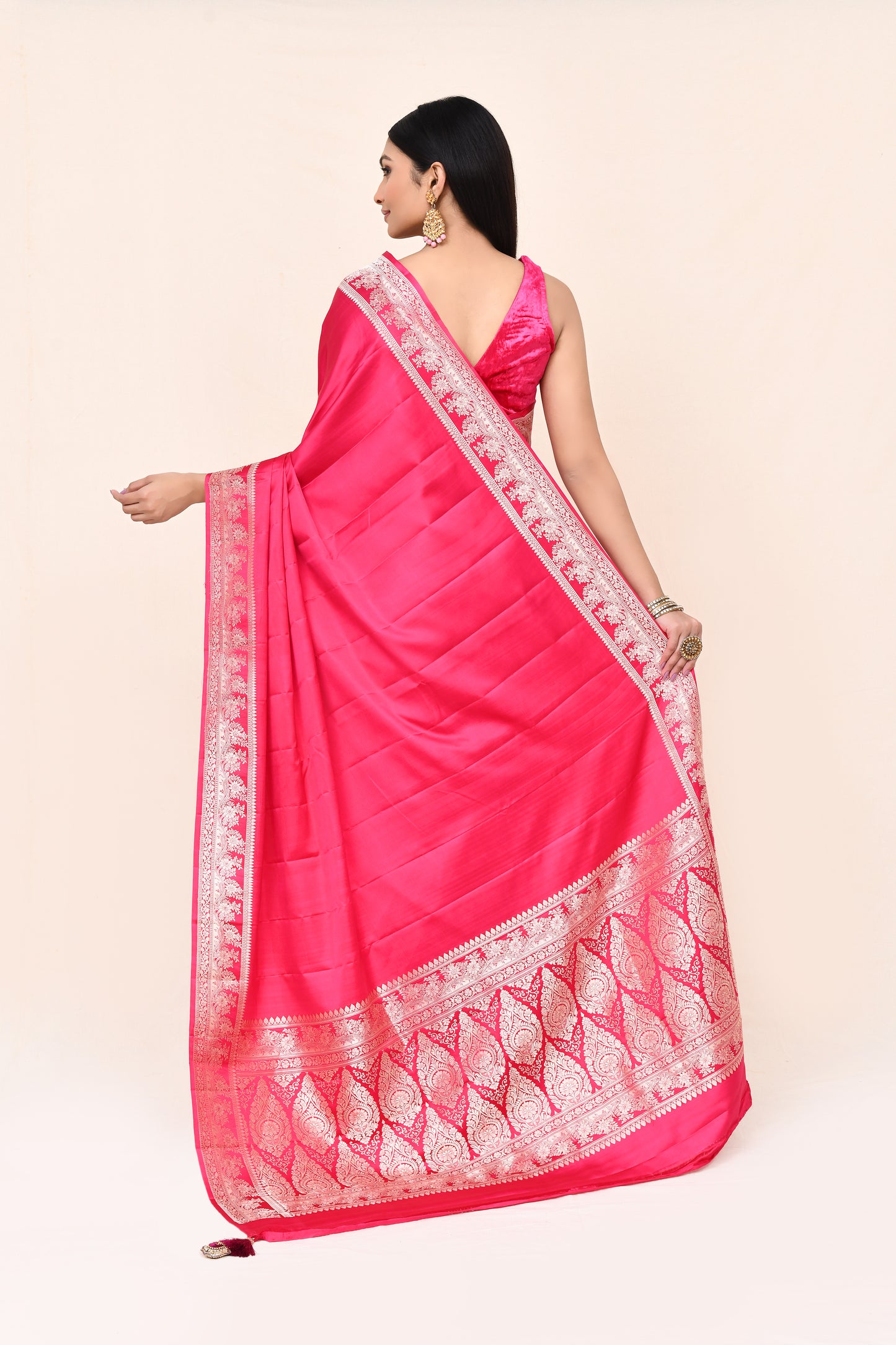 "VIRASAT 173" Pure Mashru Handloom Banarasi Saree