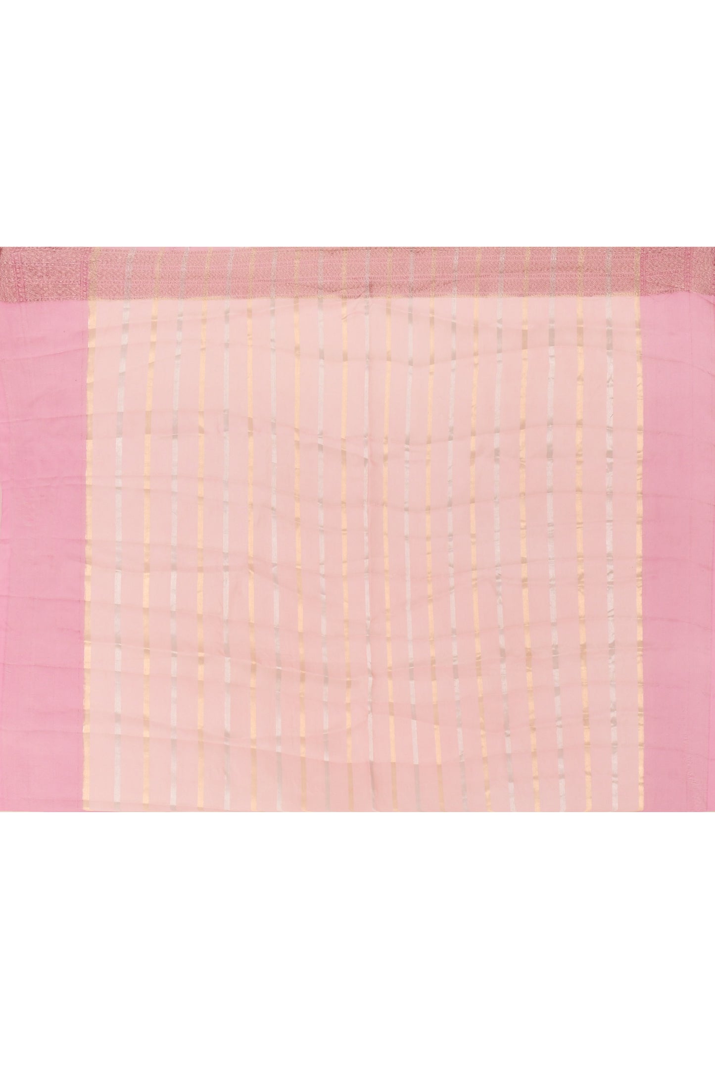 "SILK BANARAS 058" Pure Handloom Kora Silk Saree