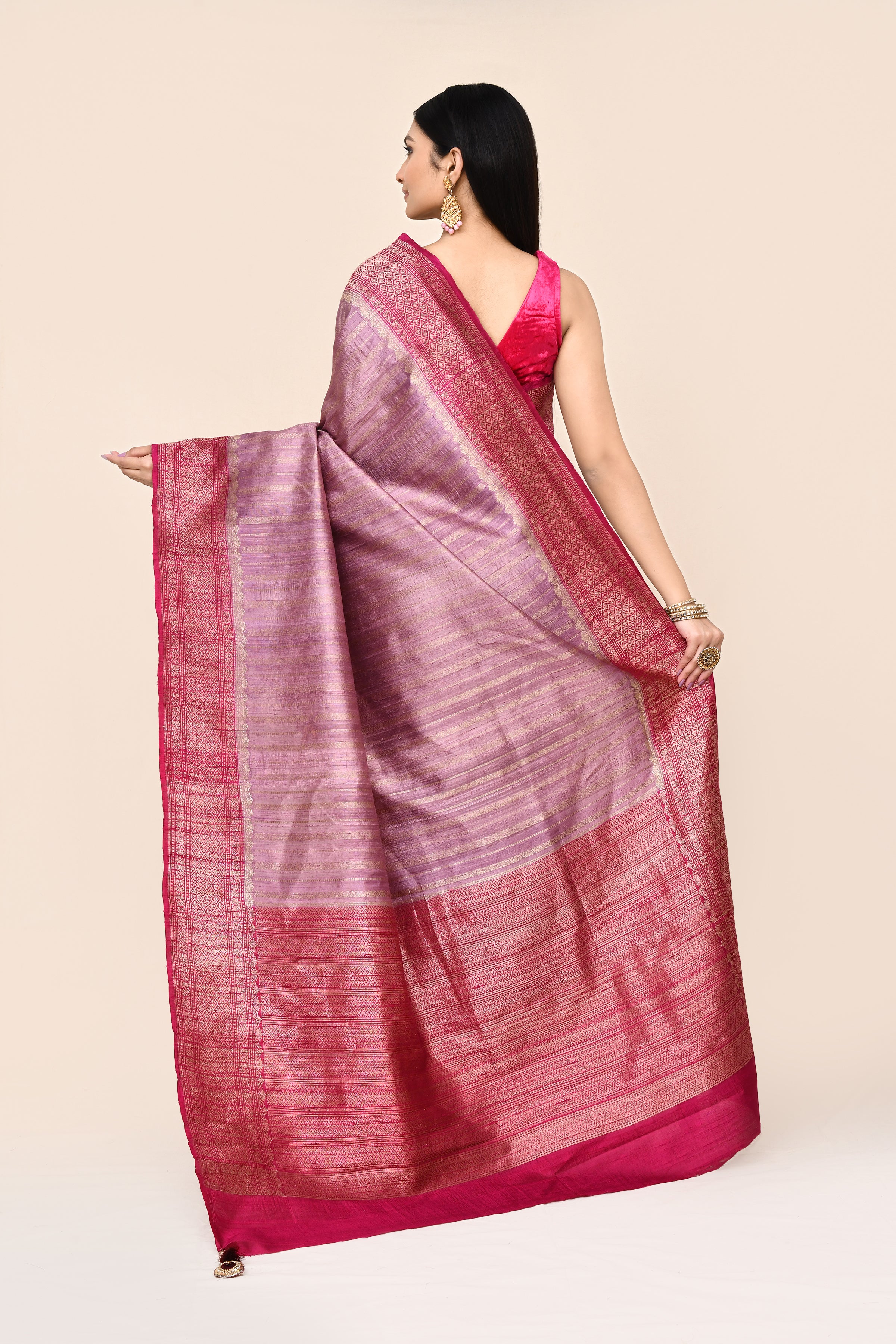 VIRASAT 315 Pure Dupion Silk Saree
