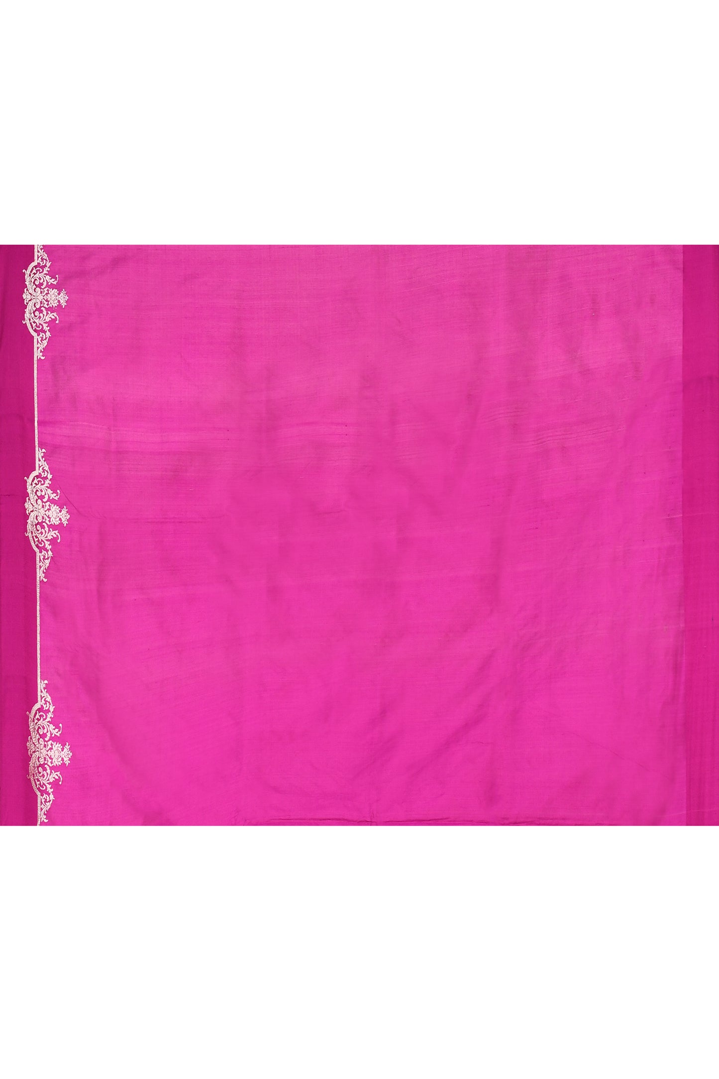 "Padmapriya" Pure Magenta Pink Banarasi Silk Saree