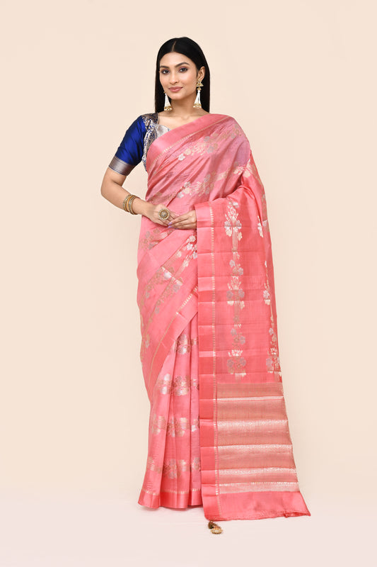 "SILK BANARAS 061" Pure Silk Saree