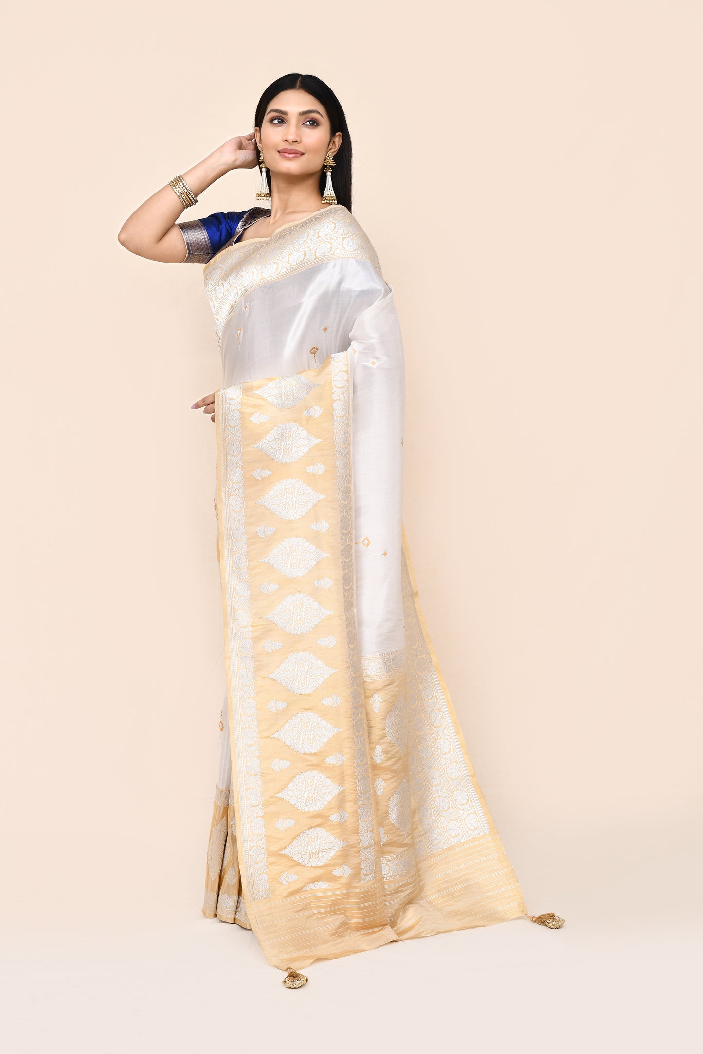 "VIRASAT 181" Pure Banarasi Tissue Silk Saree With Kadwa Weaving