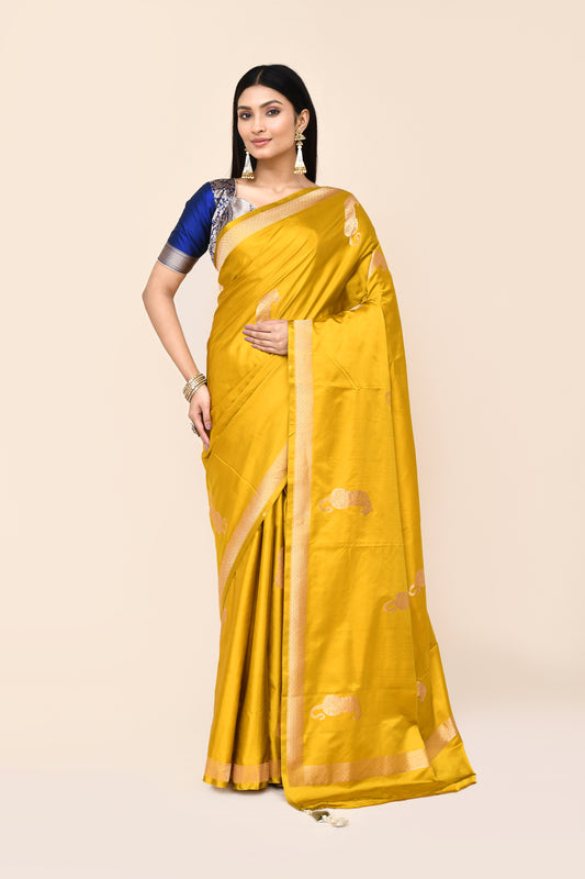 "VIRASAT 189" Pure Katan Silk Saree