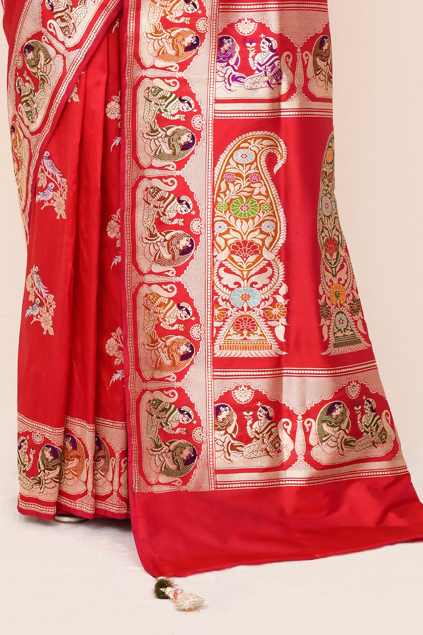 "VIRASAT 170" Pure Banarasi Silk Handloom Saree With Kadwa Booti